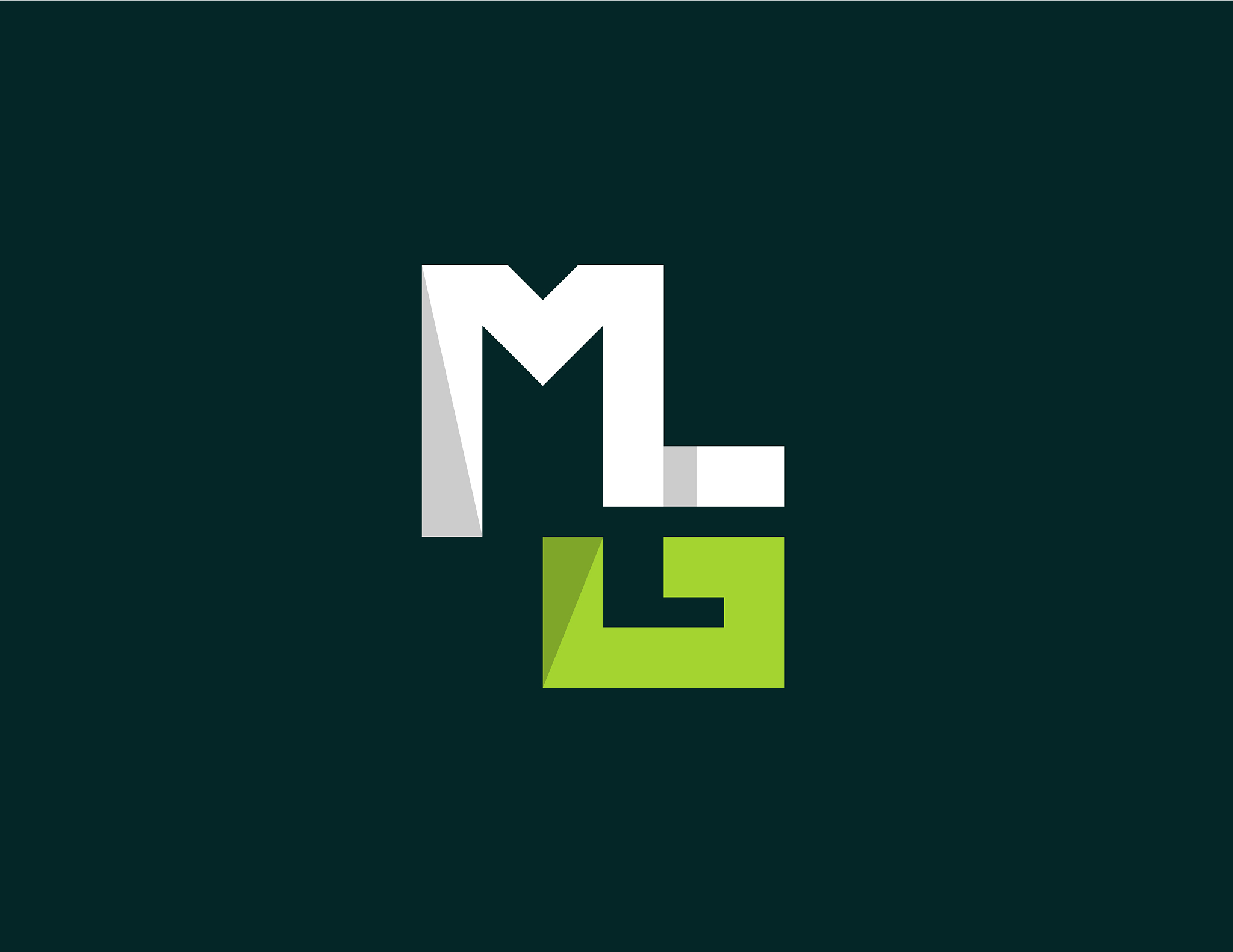 letter mg business logo design
