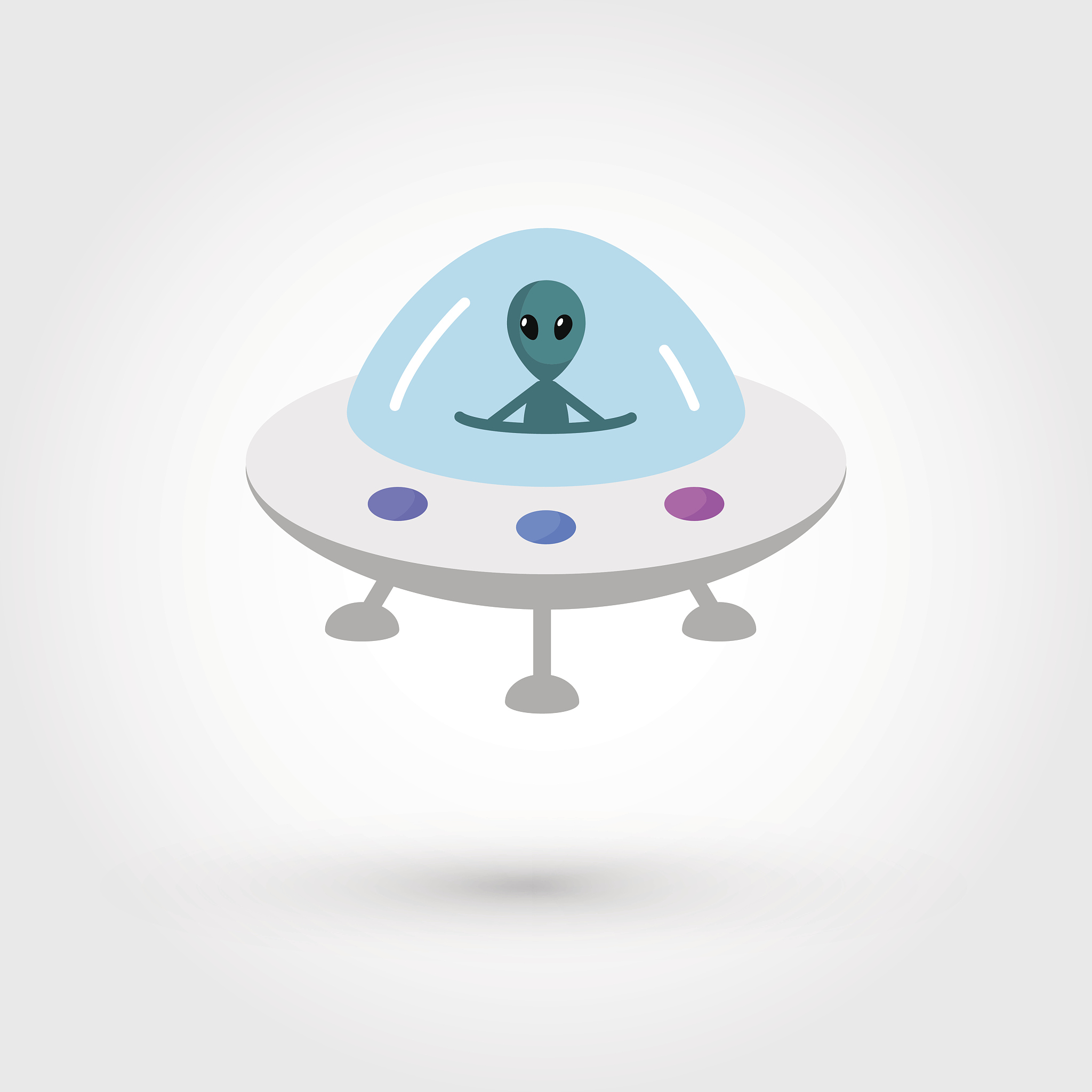 科技感十足的UFO插画设计灵感