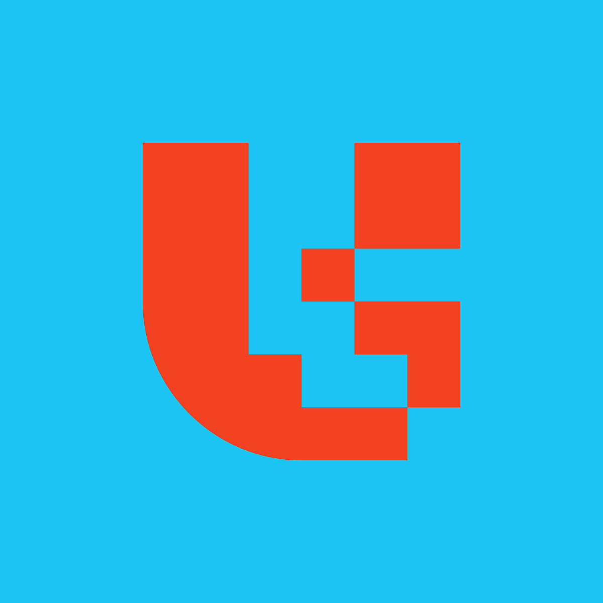 字母u标志.图标设计