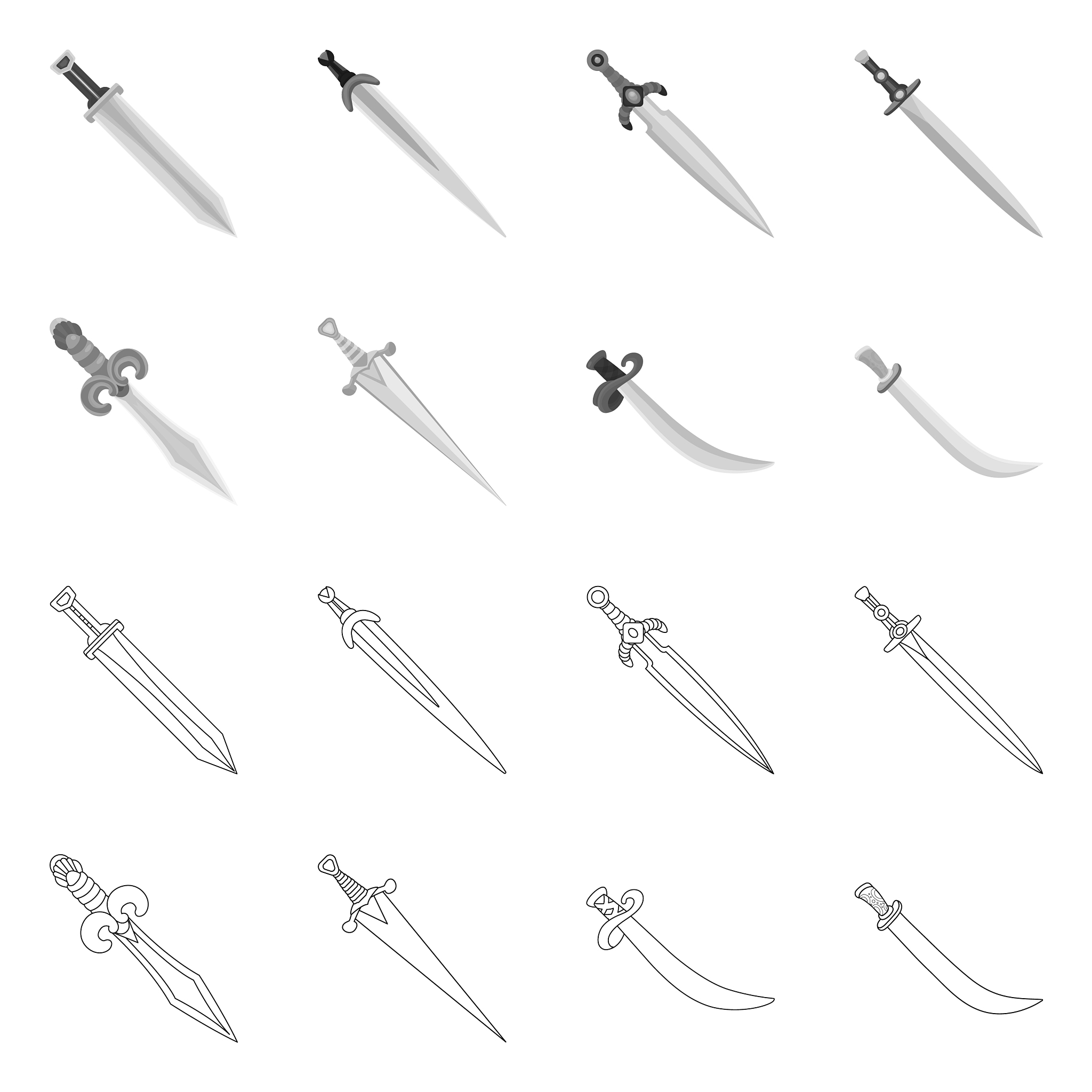 game and armor symbol set