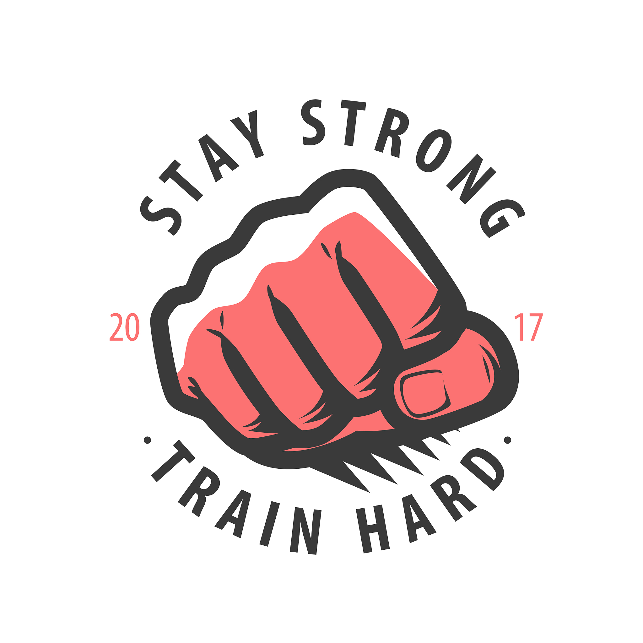 fist strong symbol bodybuilding gym sport