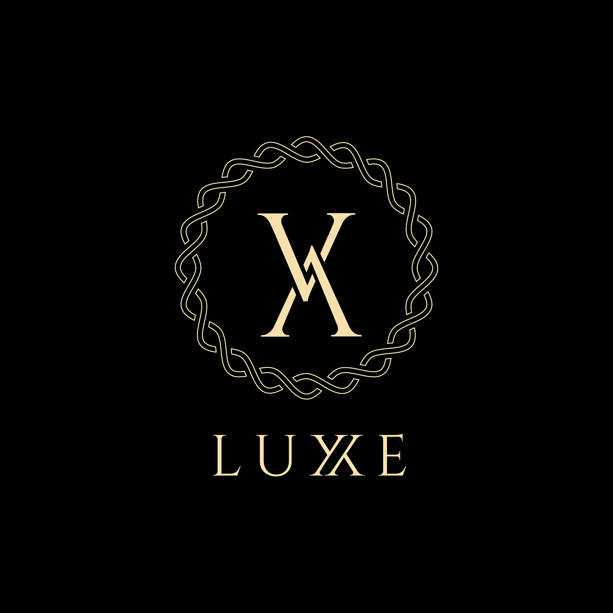 v letter luxury logo