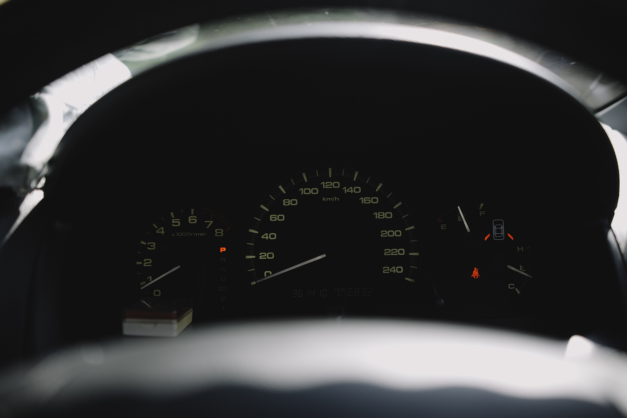 speedometer in car