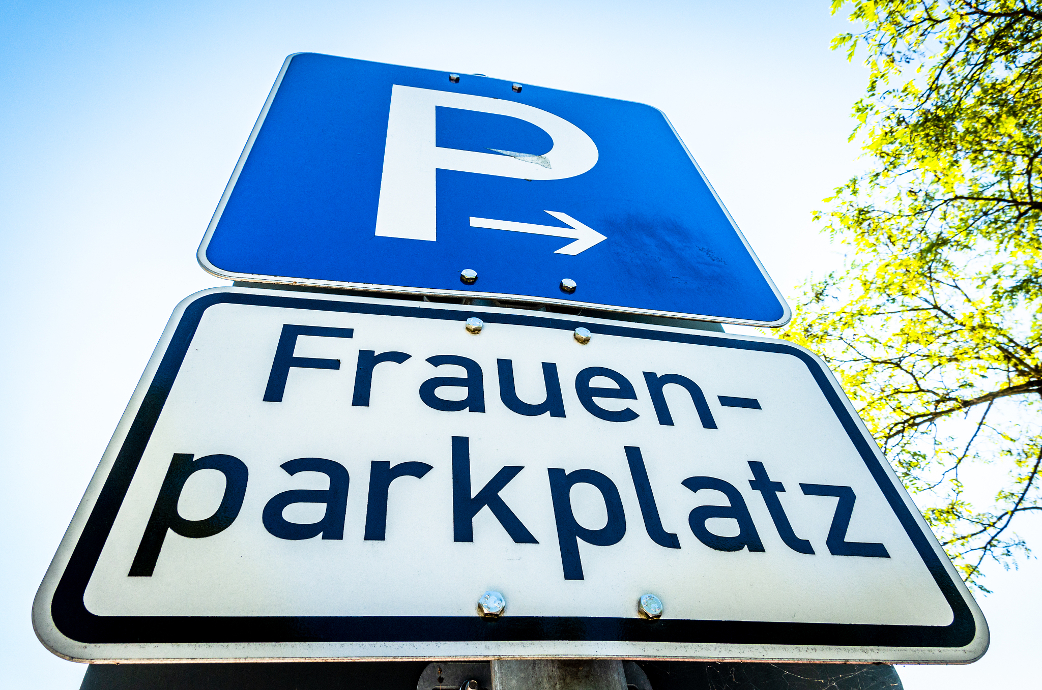 parking sign only for women