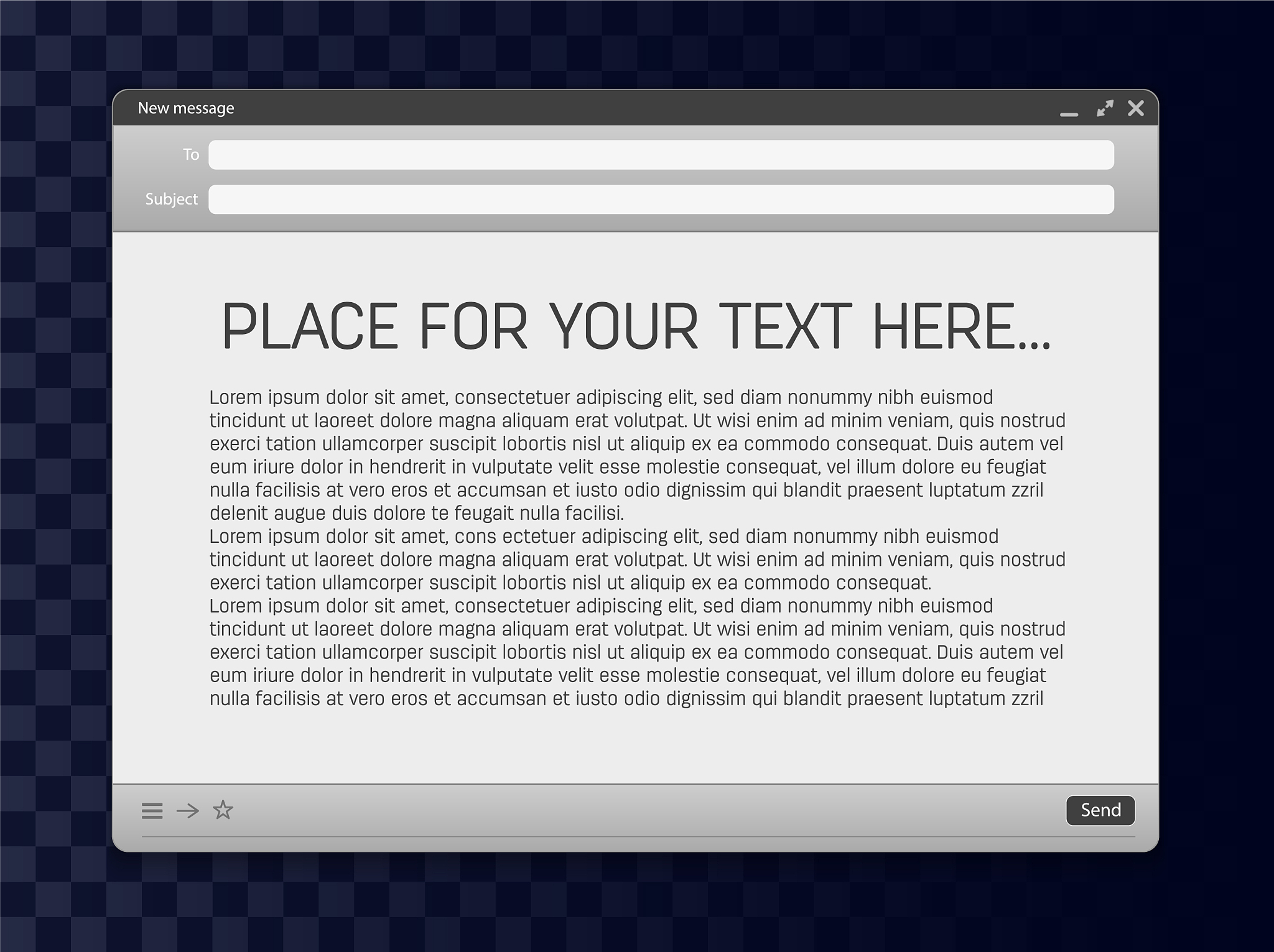 creative of email message