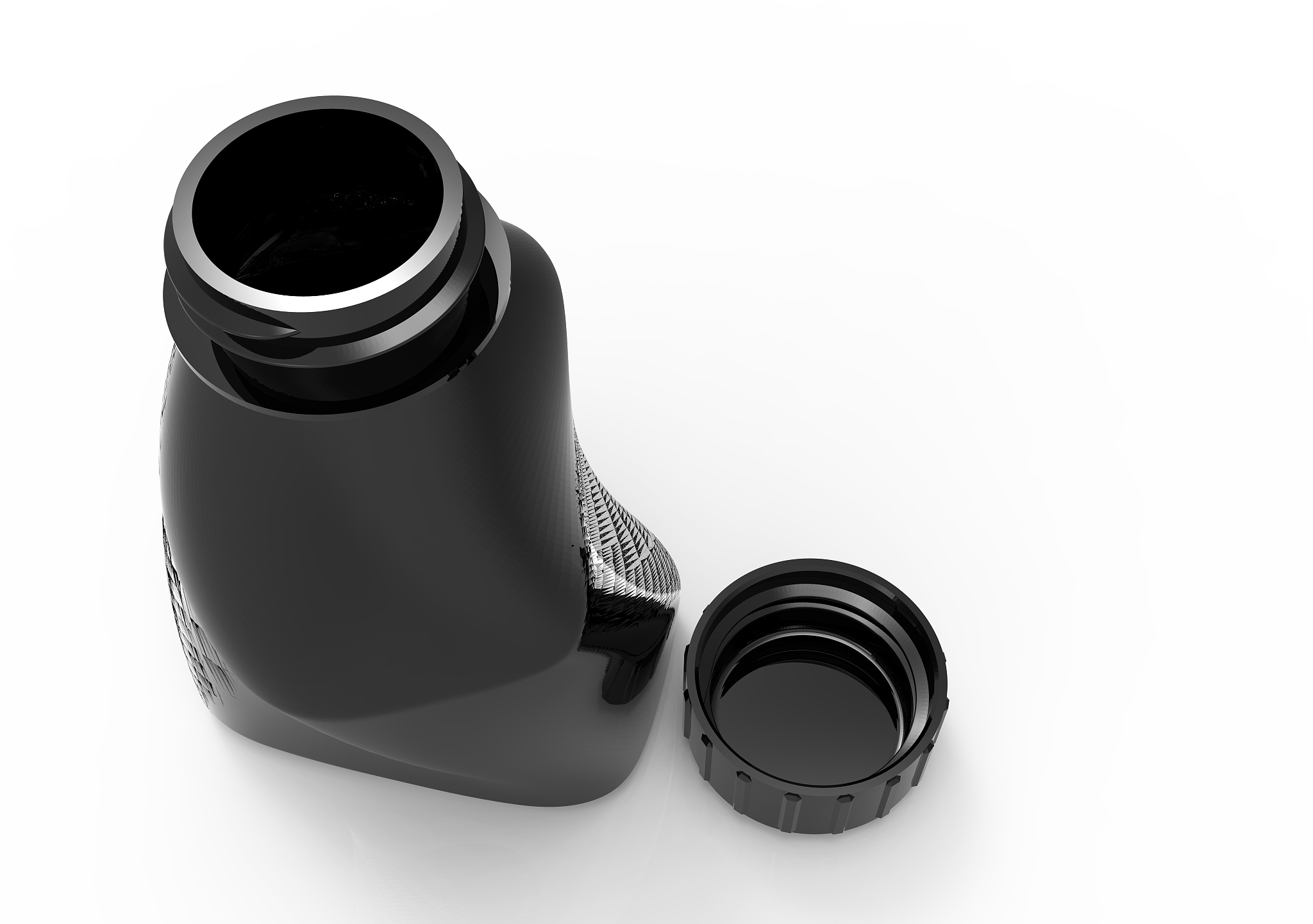 glass bottle 3d