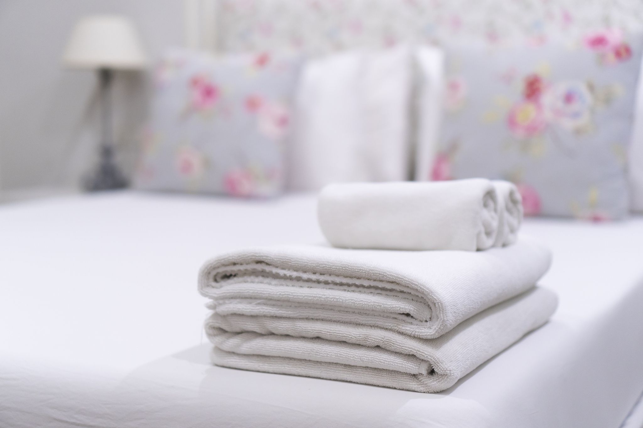 bedroom interior, white tone