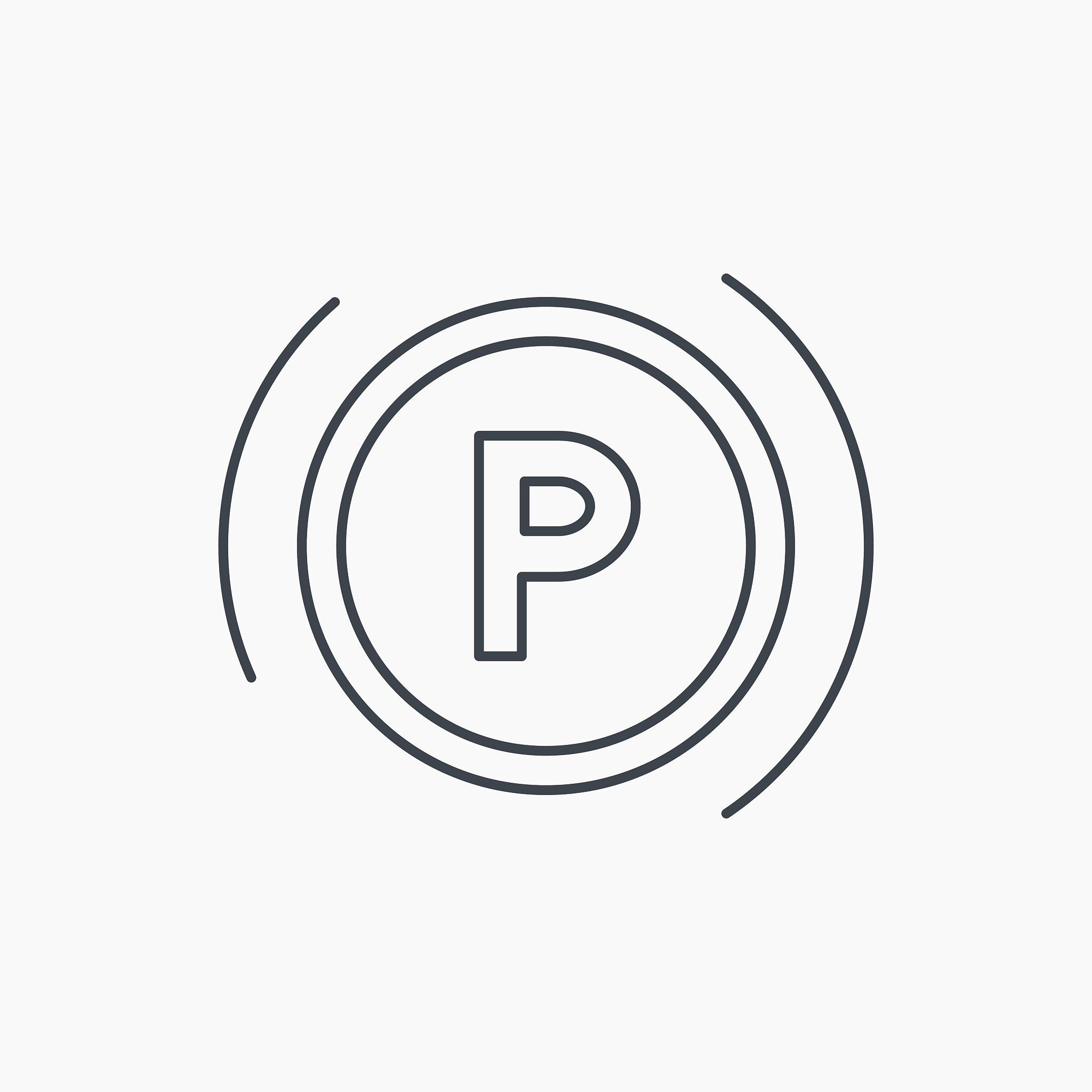 parking icon. dashboard sign.