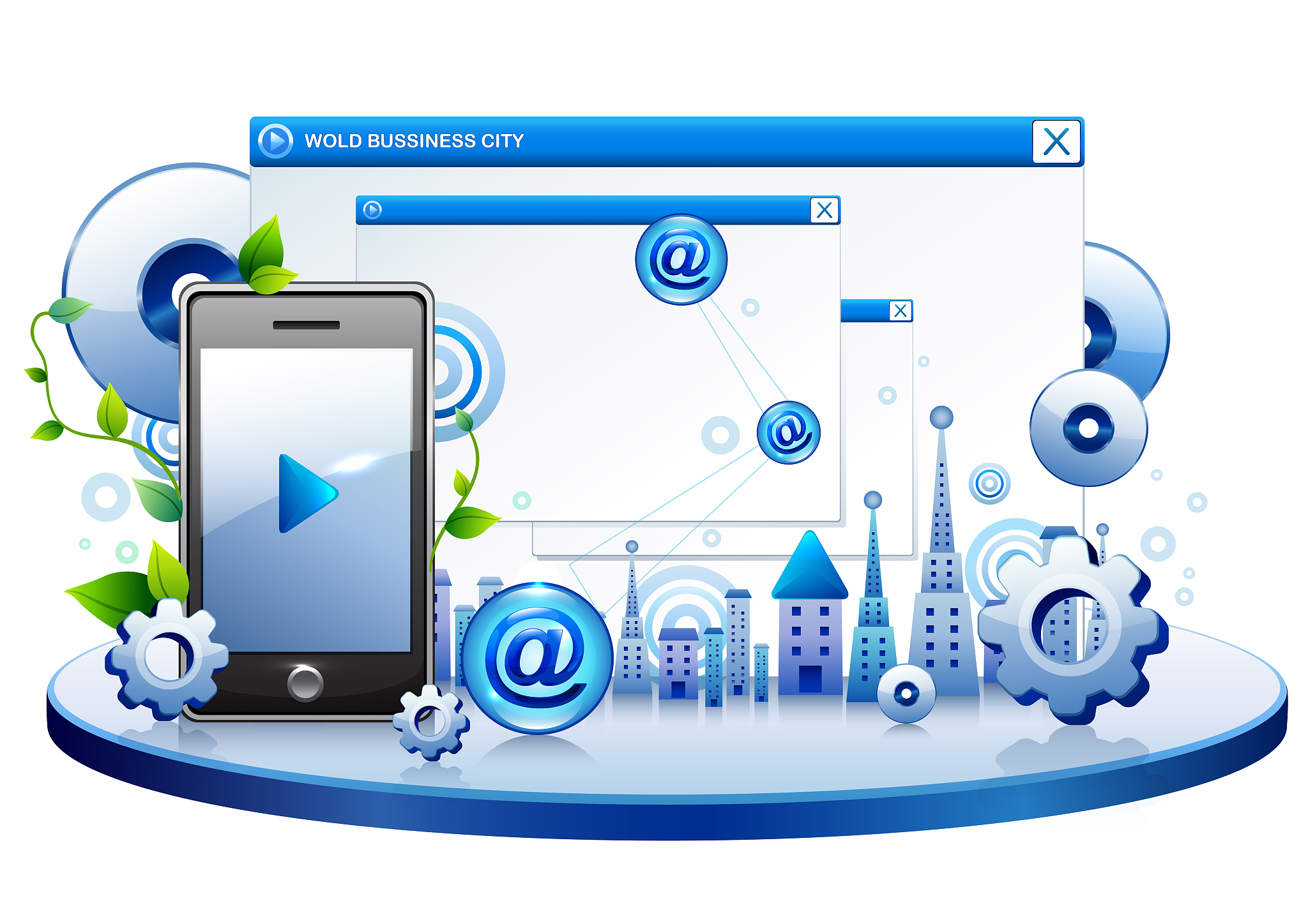 global communications on mobile phone