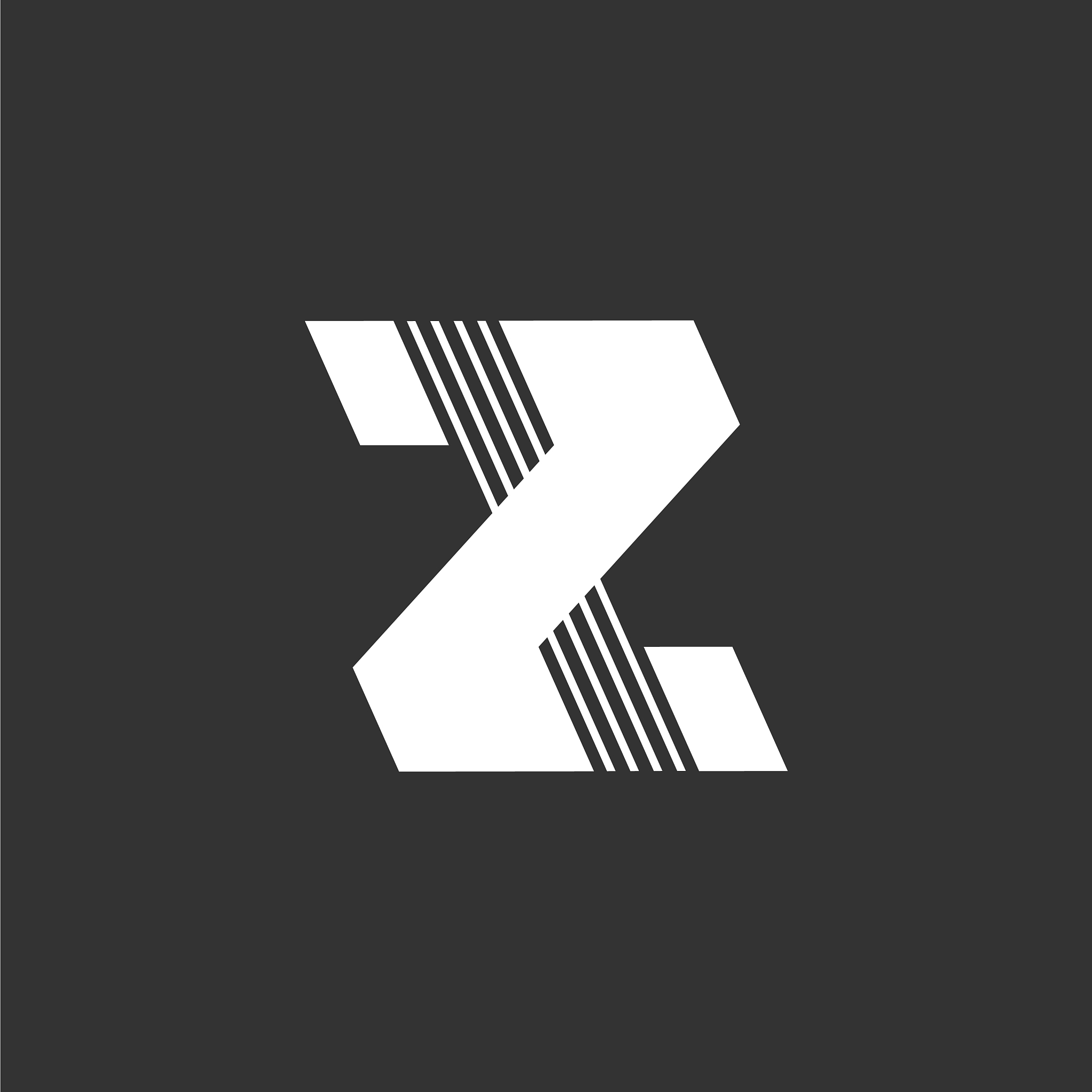 letter z stripes geometric logo
