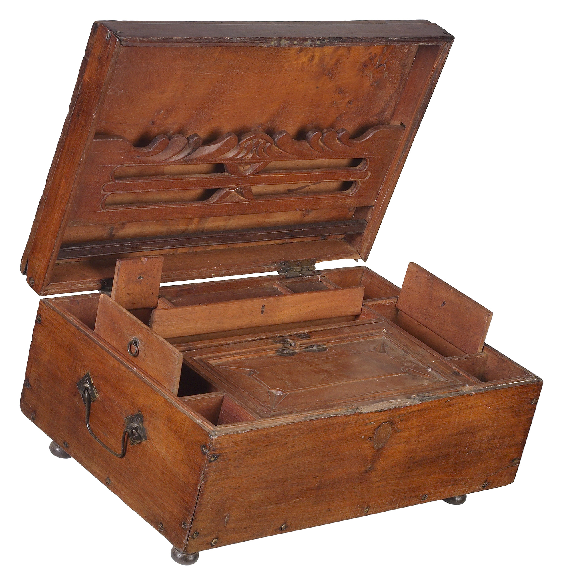 Vintage Leather Watch & Glasses Storage Box - Travel-Ready Elegance