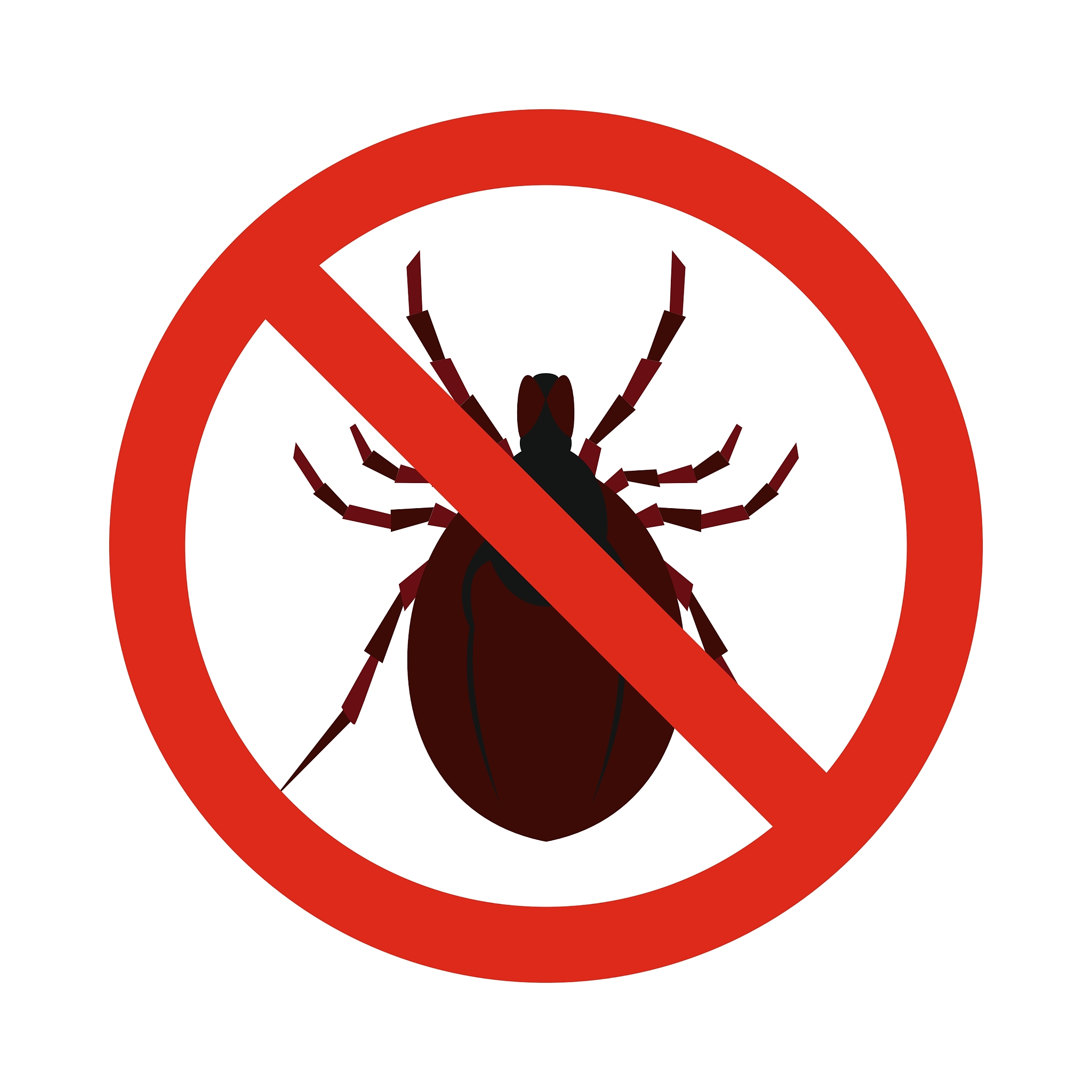 prohibition sign clamp icon flat style