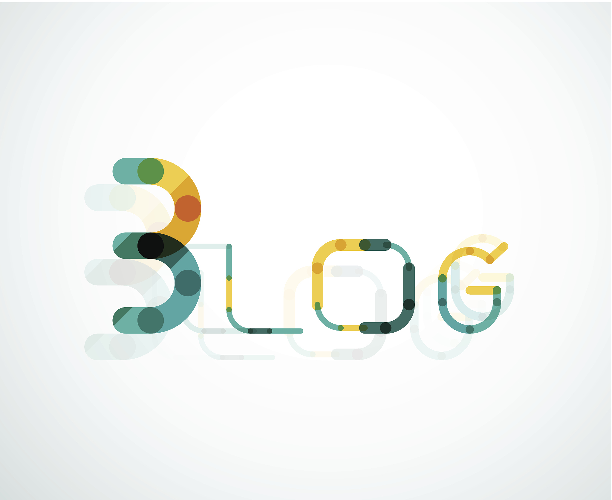 blog word font concept