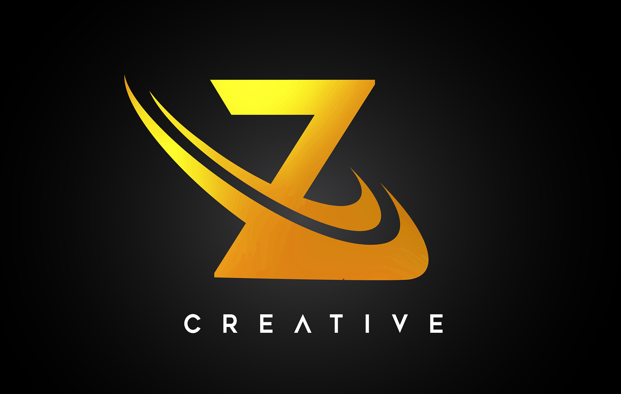 golden letter z logo z letter design with golden