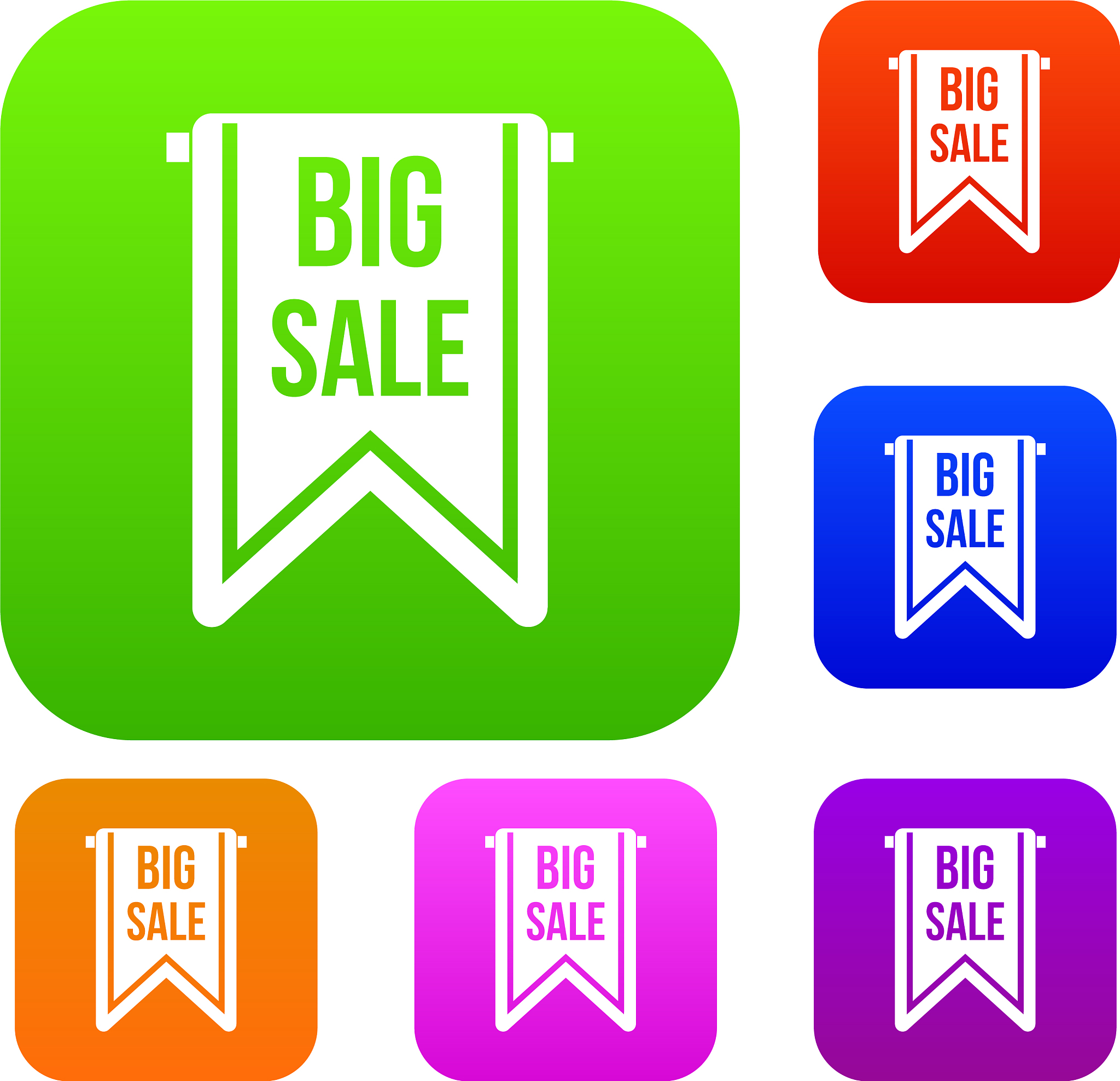 big sale banner set collection