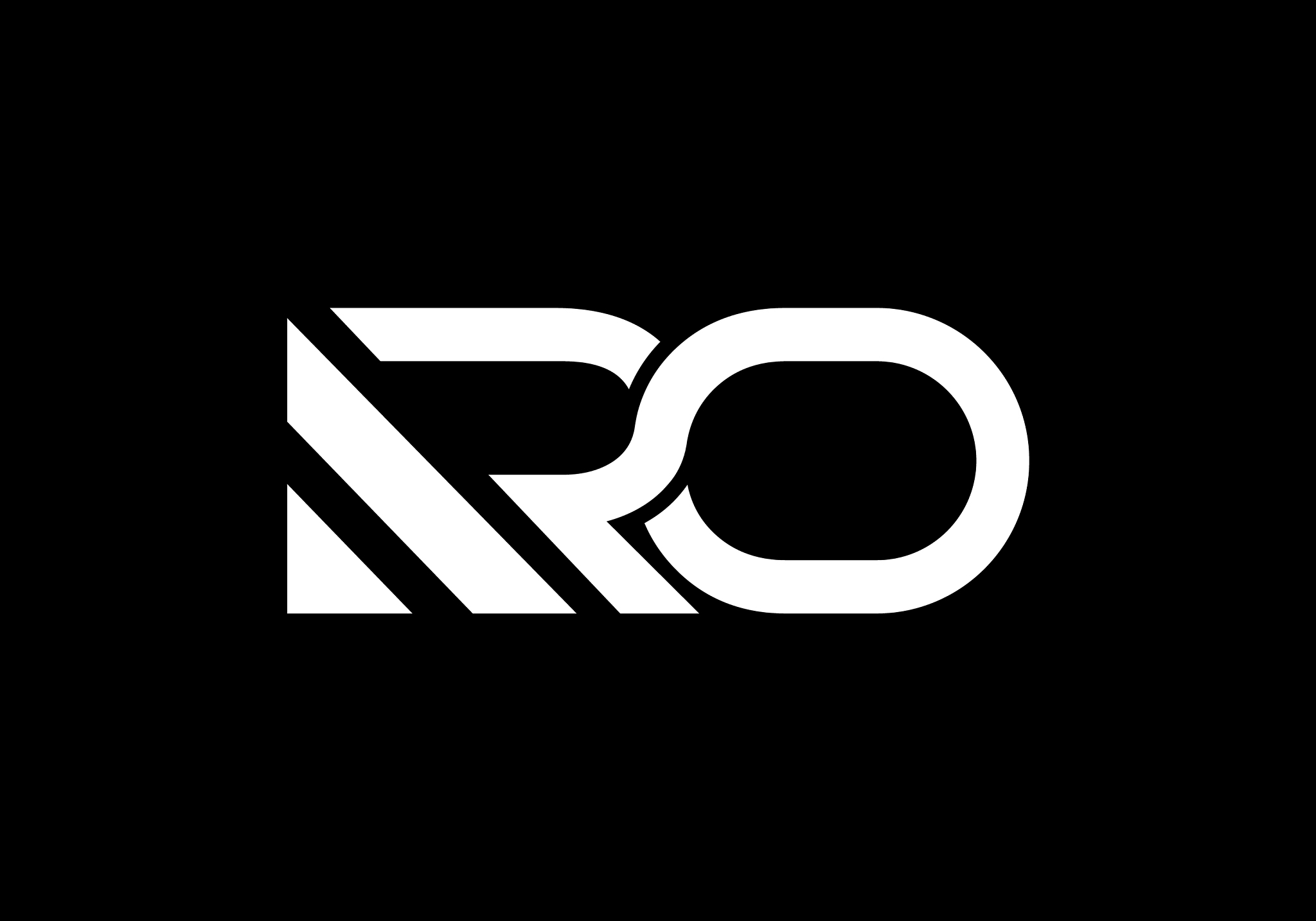 initial r and o letter logo design creative