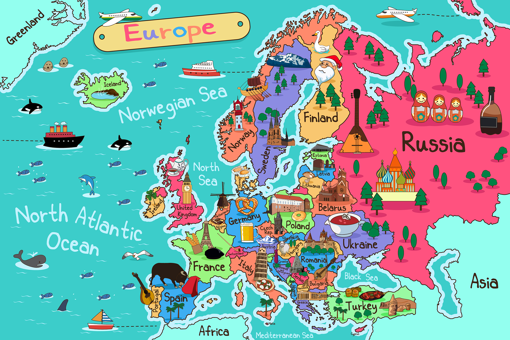 europe map