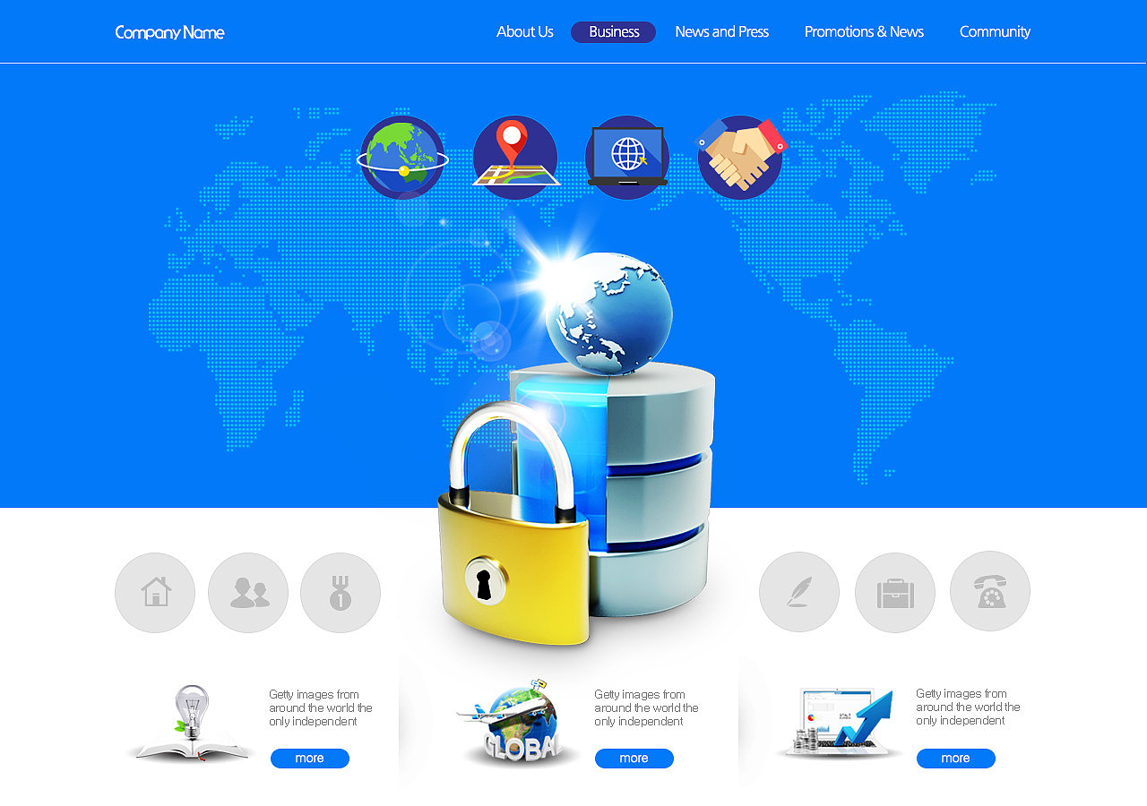 business web template