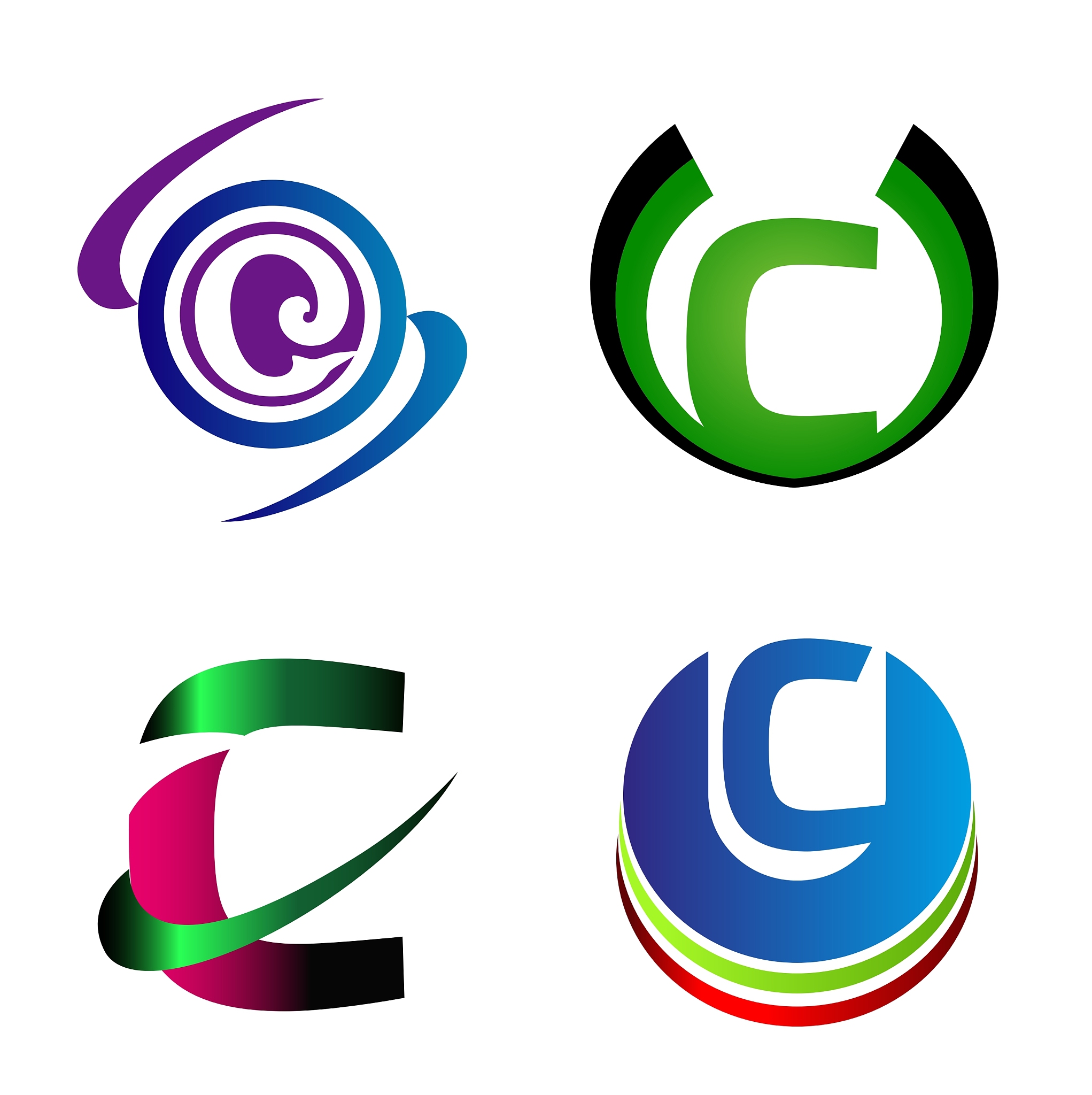 品牌名称,英文字母<strong>c</strong>,图标集,矢量,信函,图像,抽象,收集