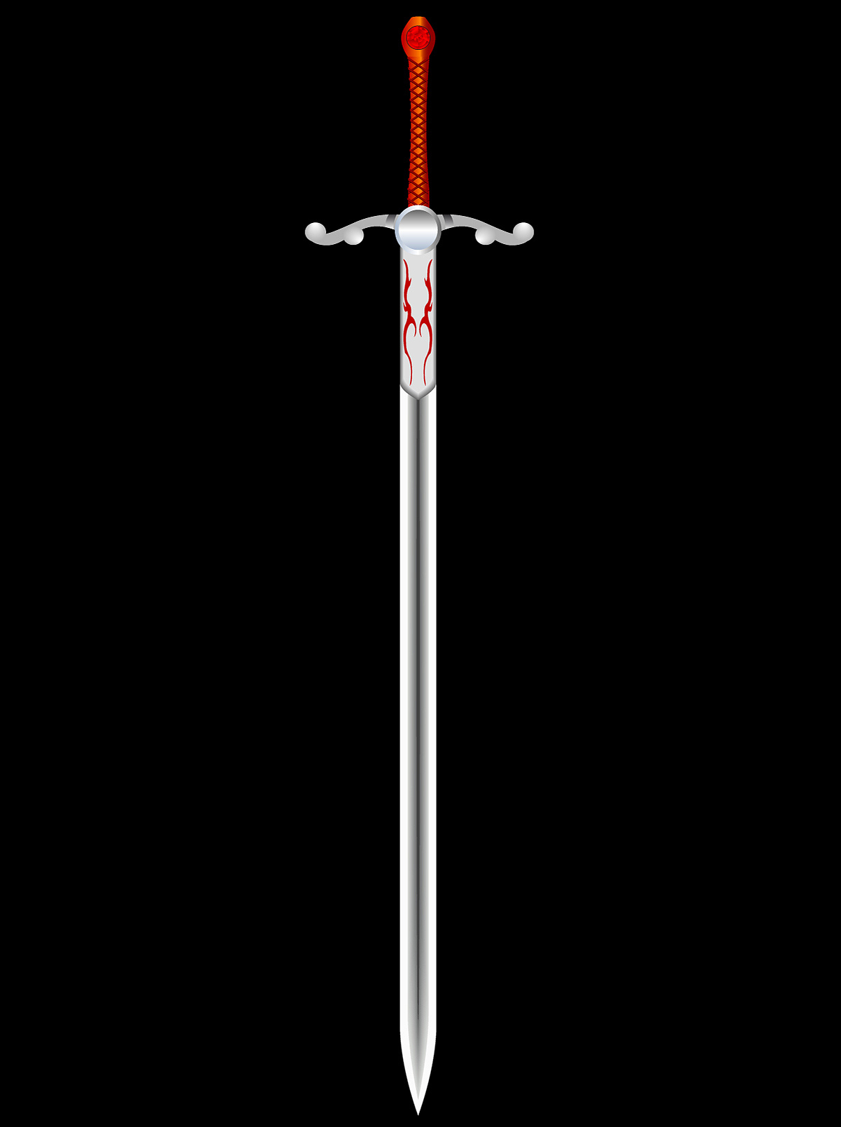 steel sword of the knight