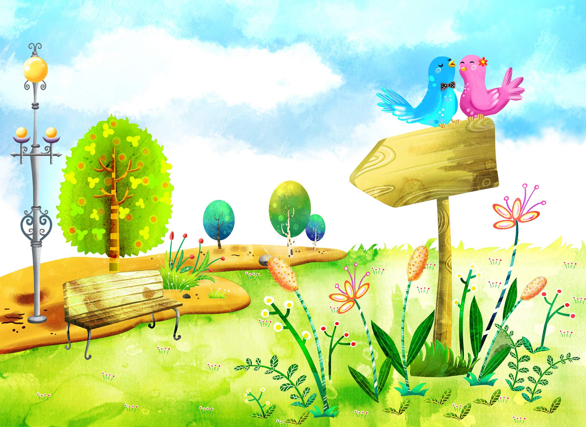 手绘春天景色活动策划案的活动引言