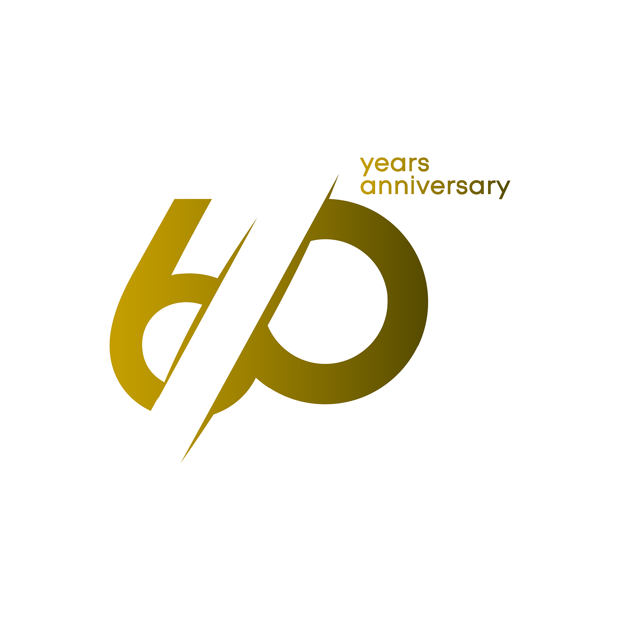 60 years anniversary template design
