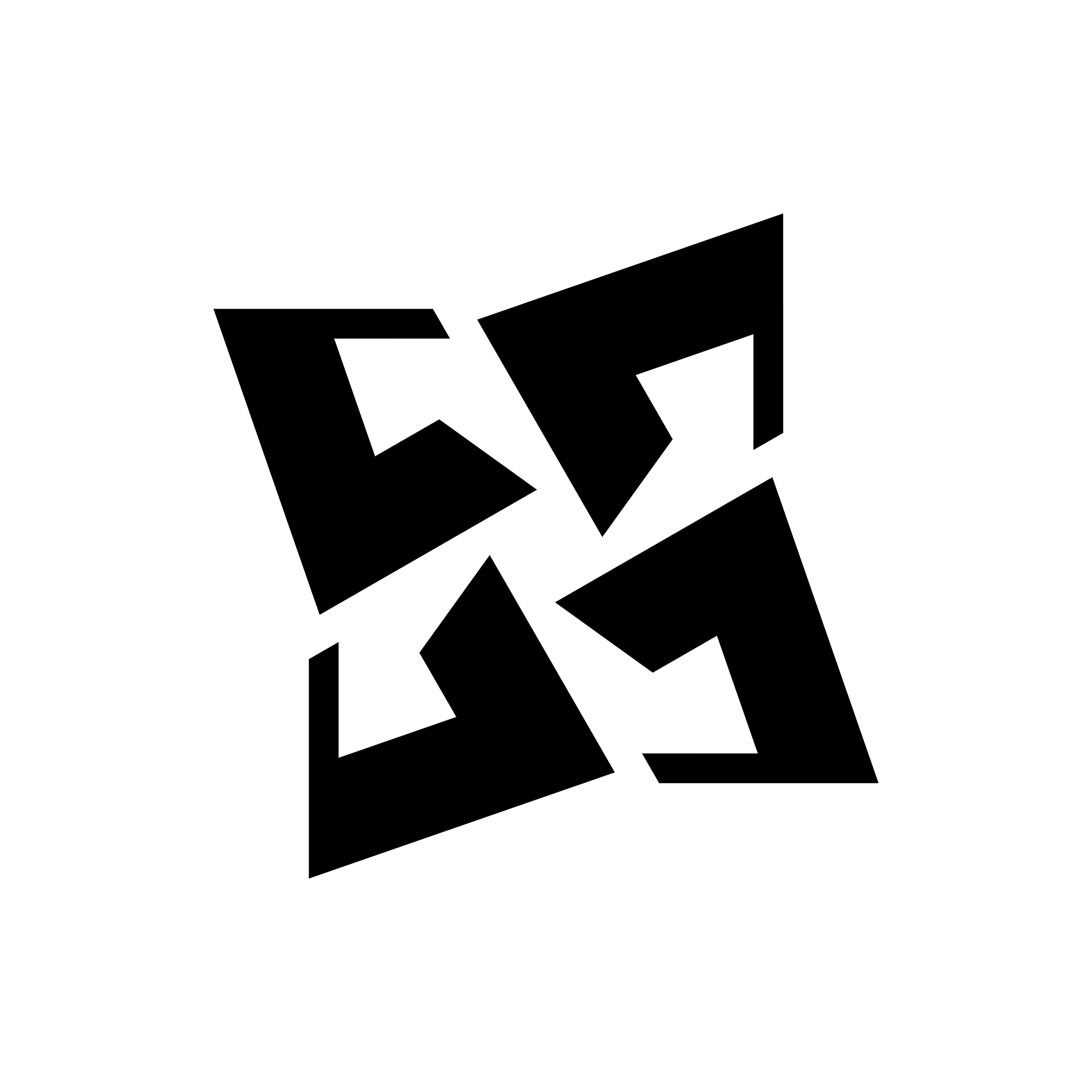 black abstract logo