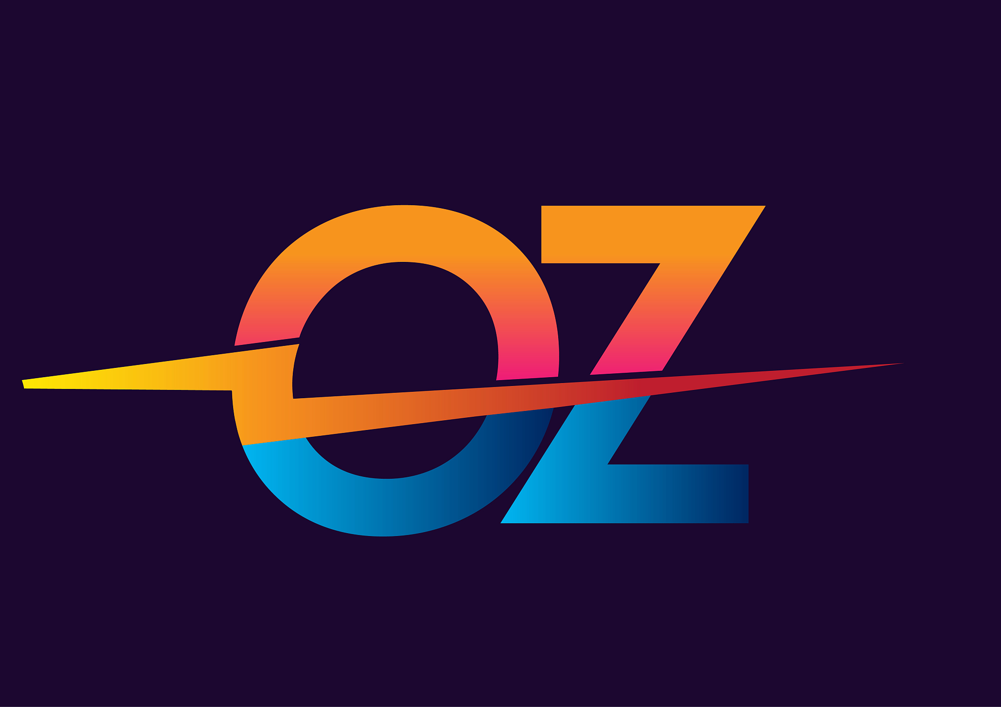 initial letter icon with lightning icon