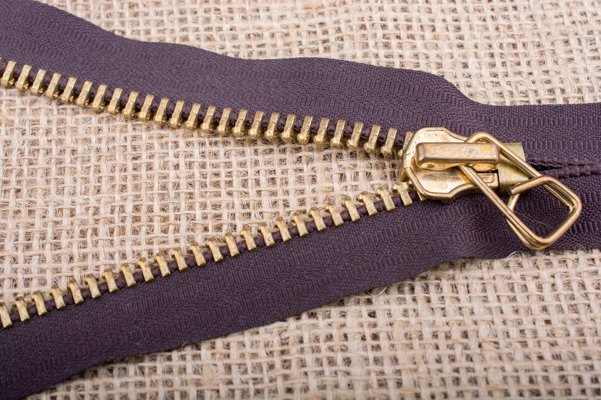 closeup of a colorful  zipper
