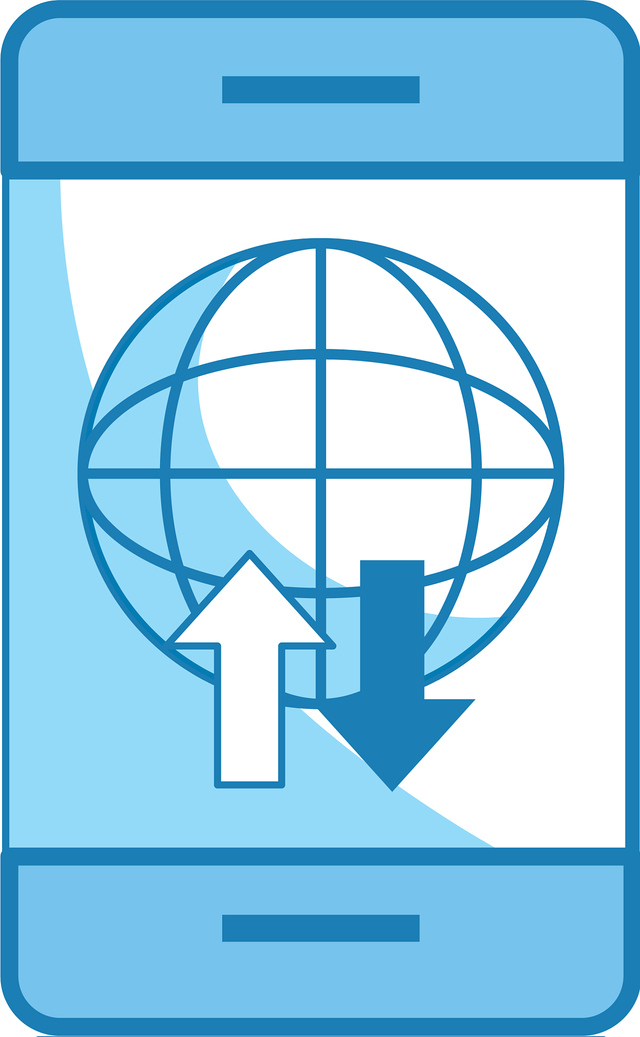 cellphone with globe