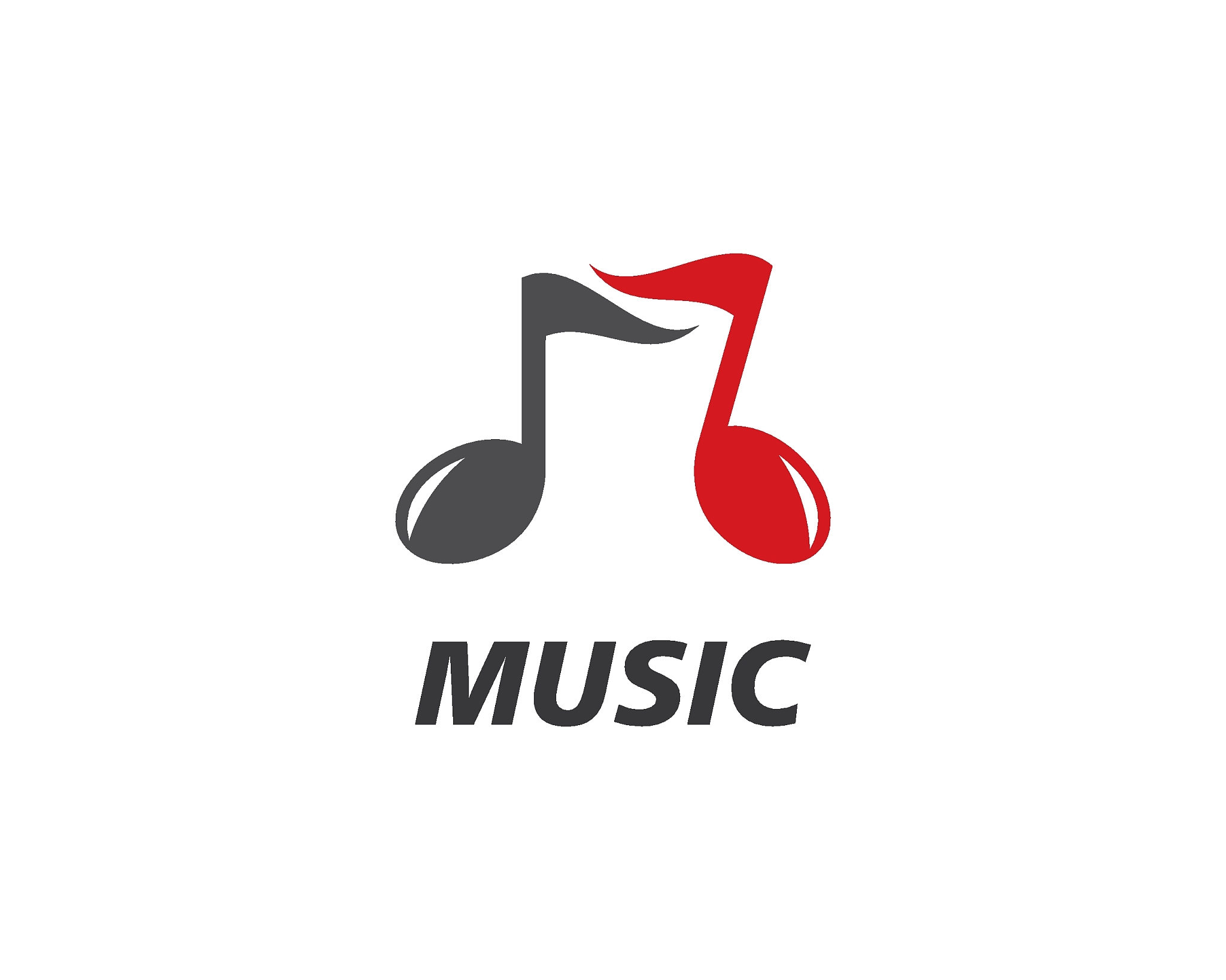 music note icon vector