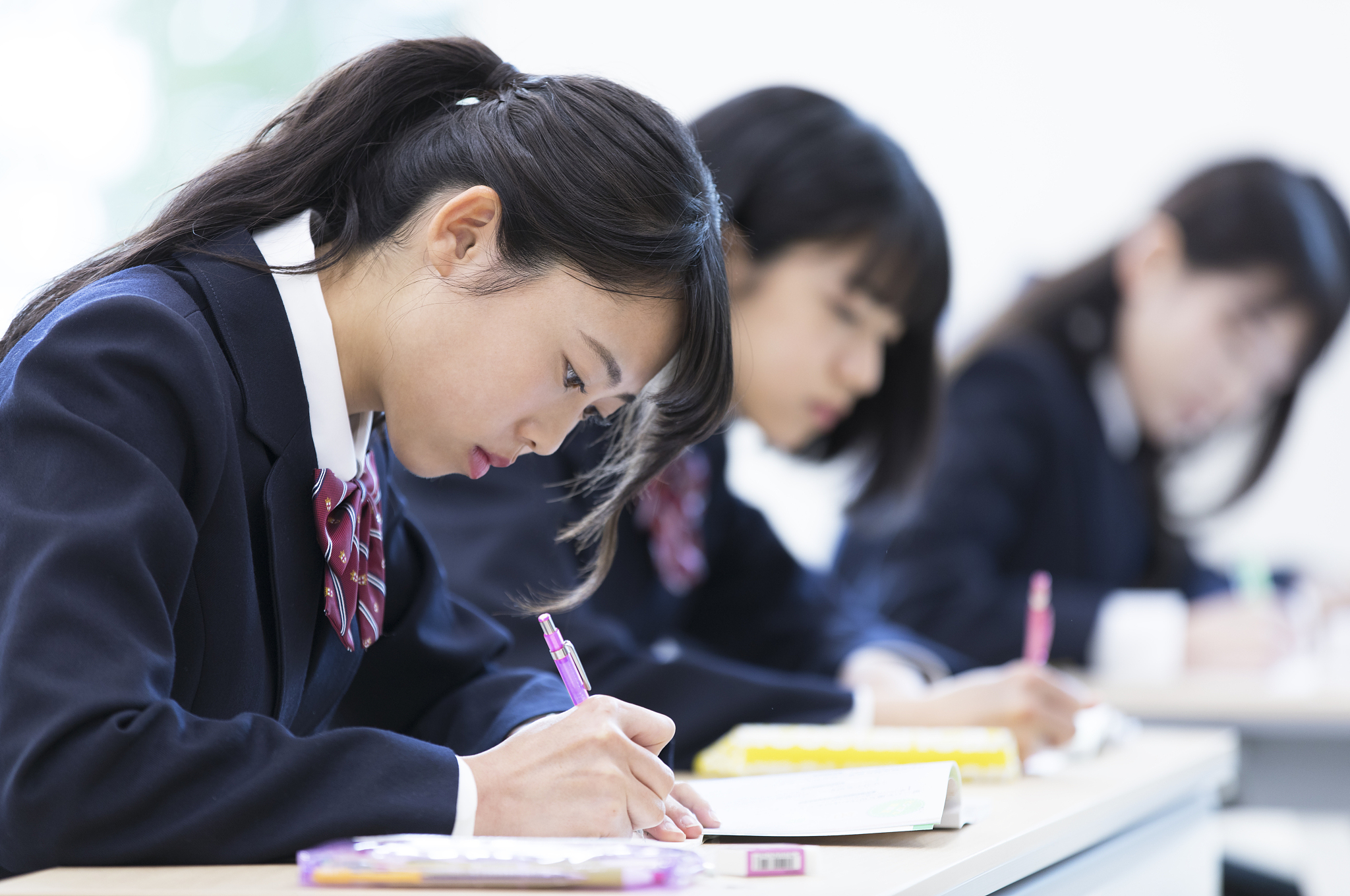 ,school girl in classroom,