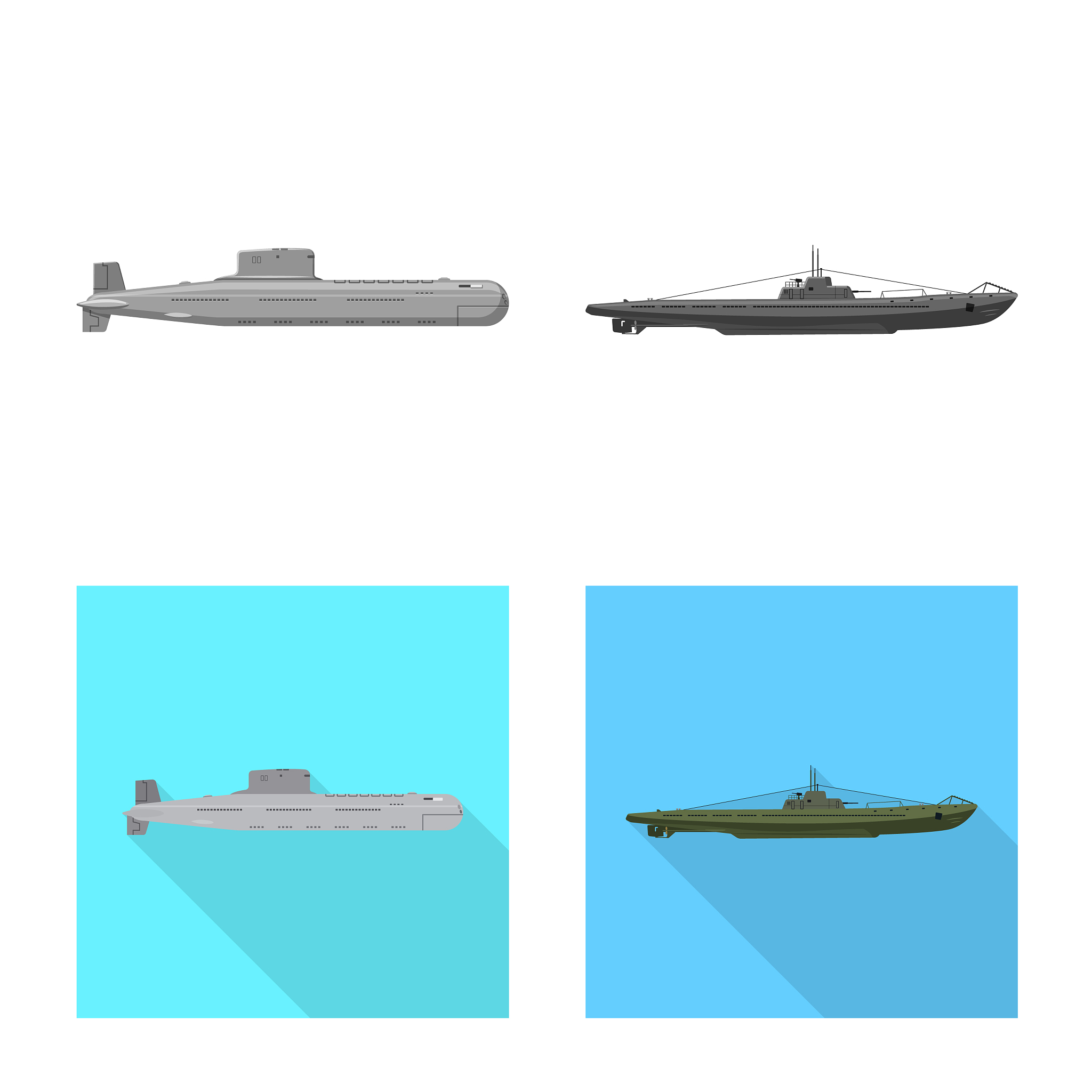 design war and ship icon set war and