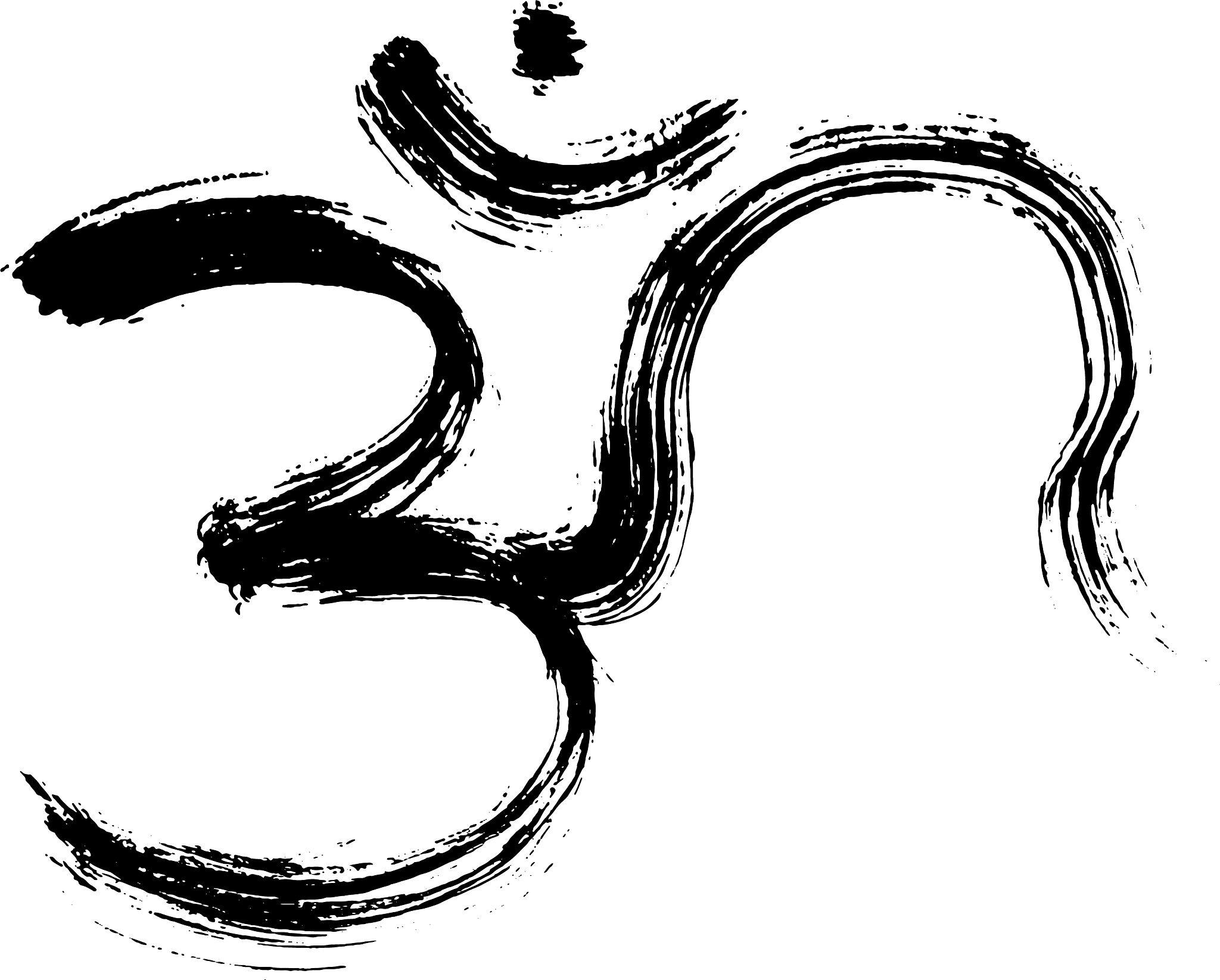 hand-drawn om symbol grunge texture art ohm sign