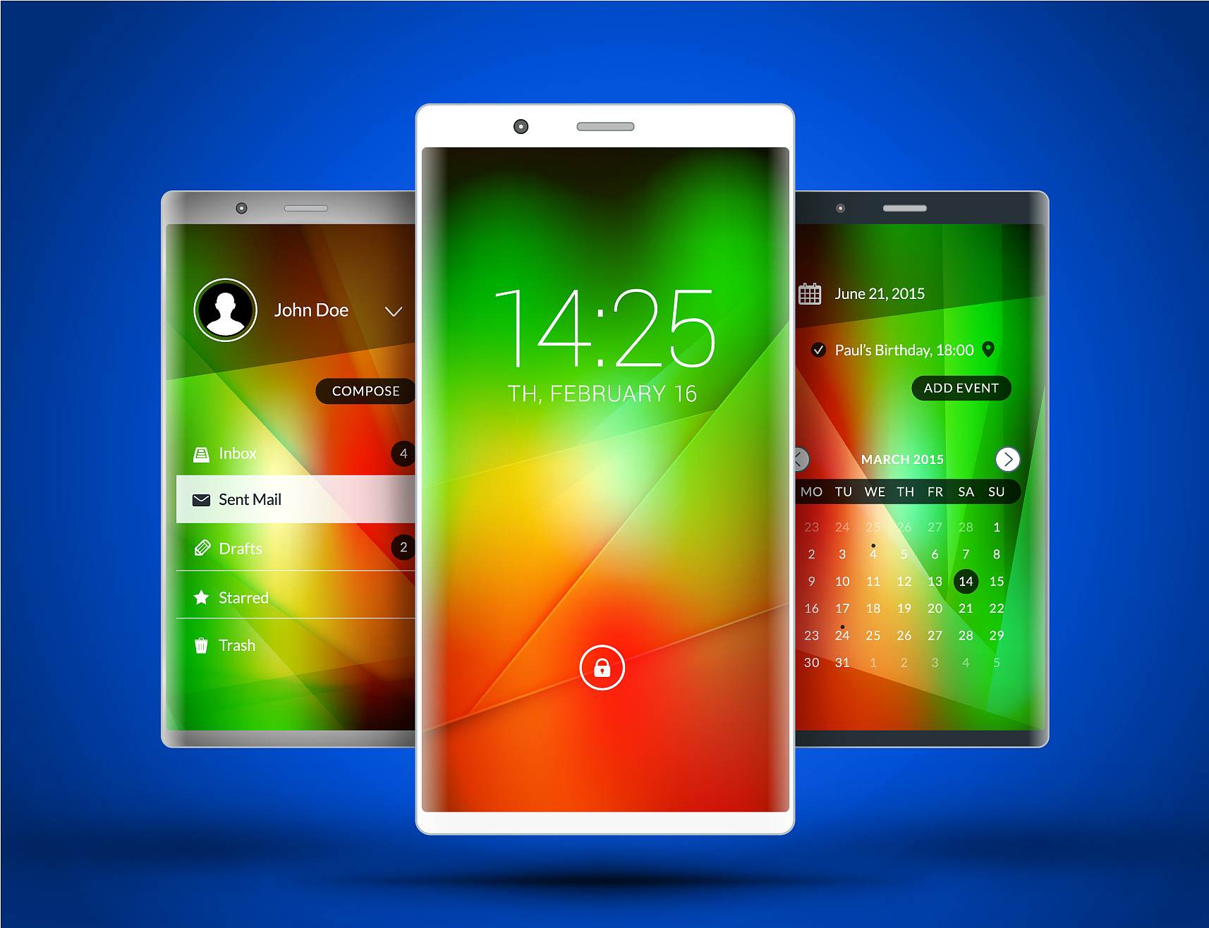 mobile interface wallpaper design abstract