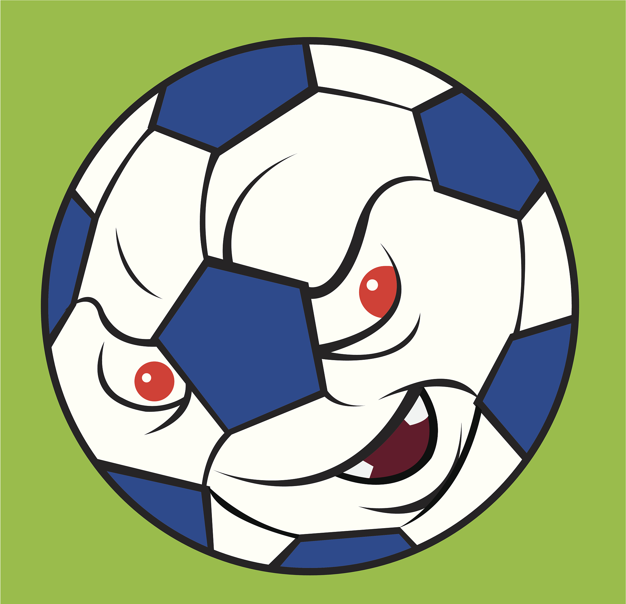 soccer ball - game face