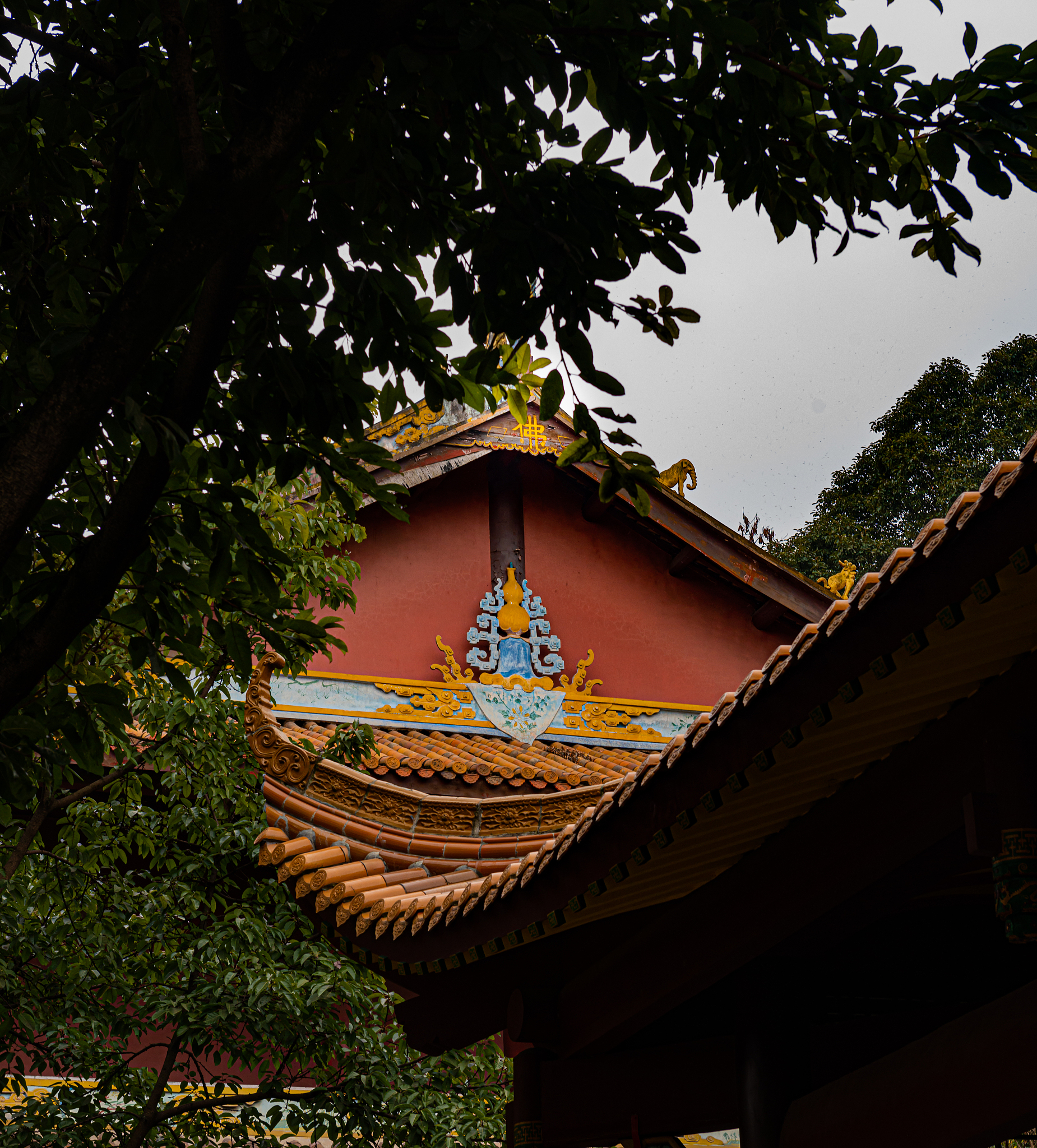 佛教寺庙内部建筑
