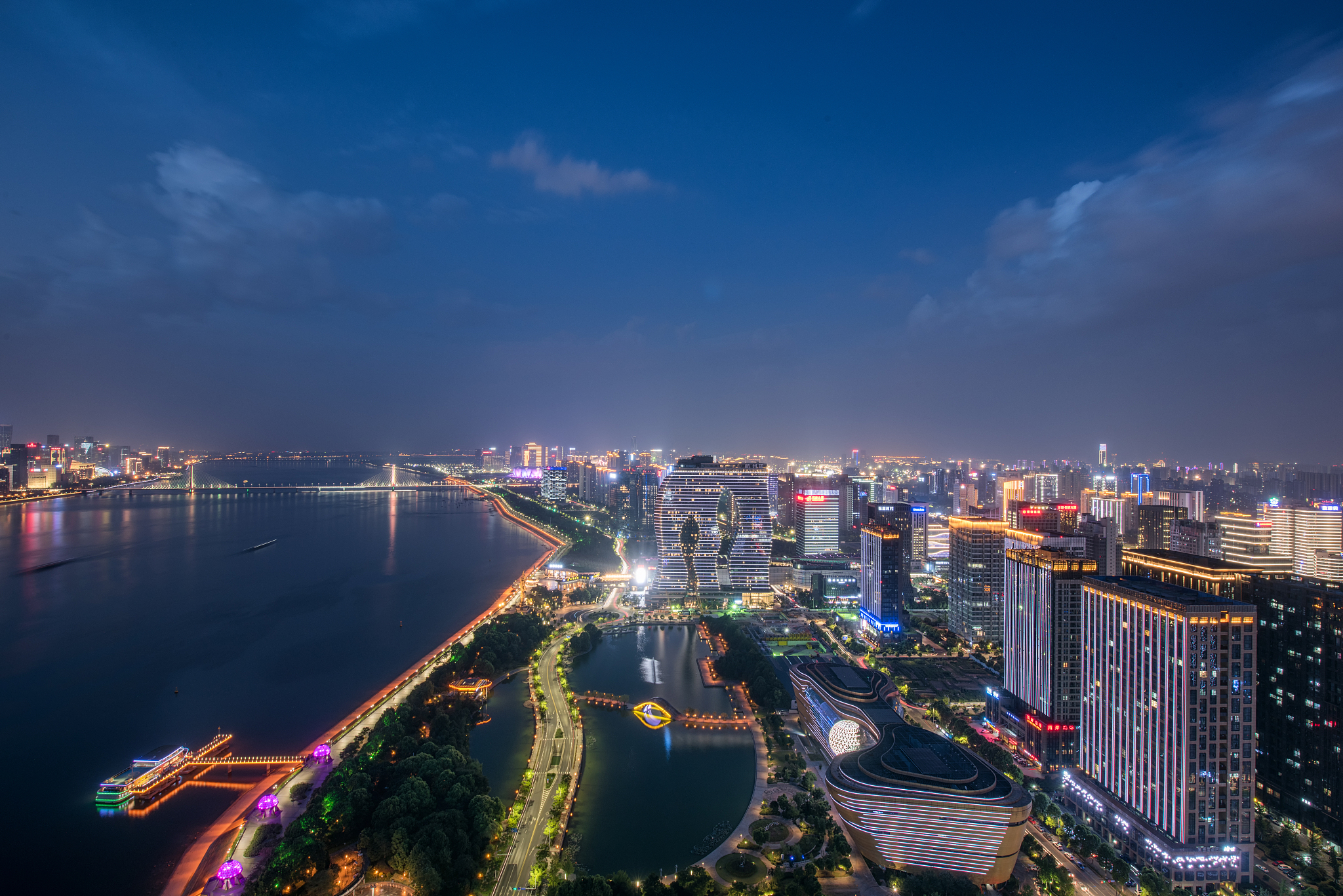 杭州市钱江新城天际线