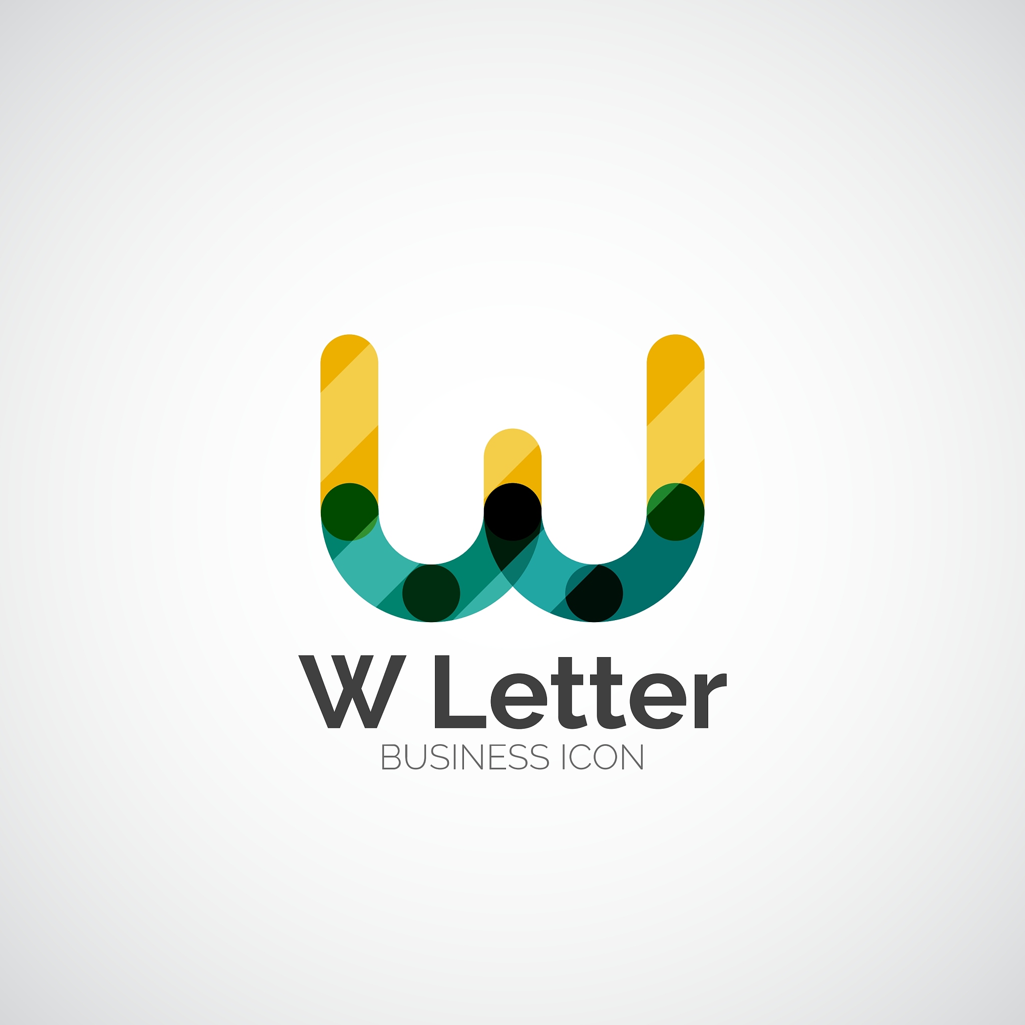 w letter logo minimal line design