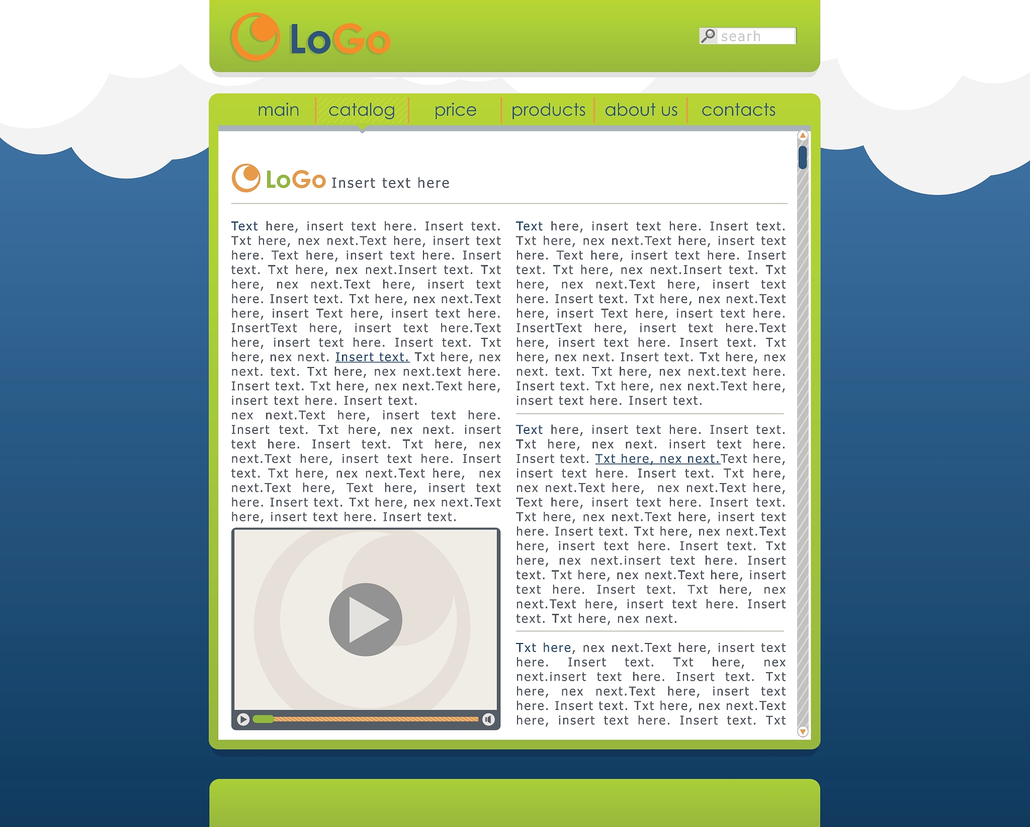 website template