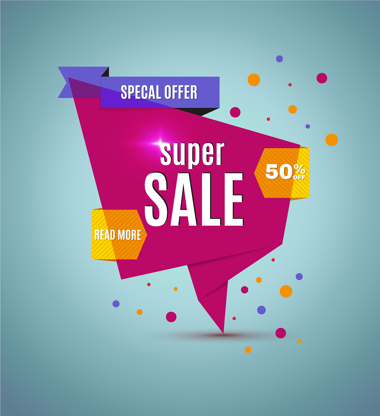 incredible wow sale banner design template big