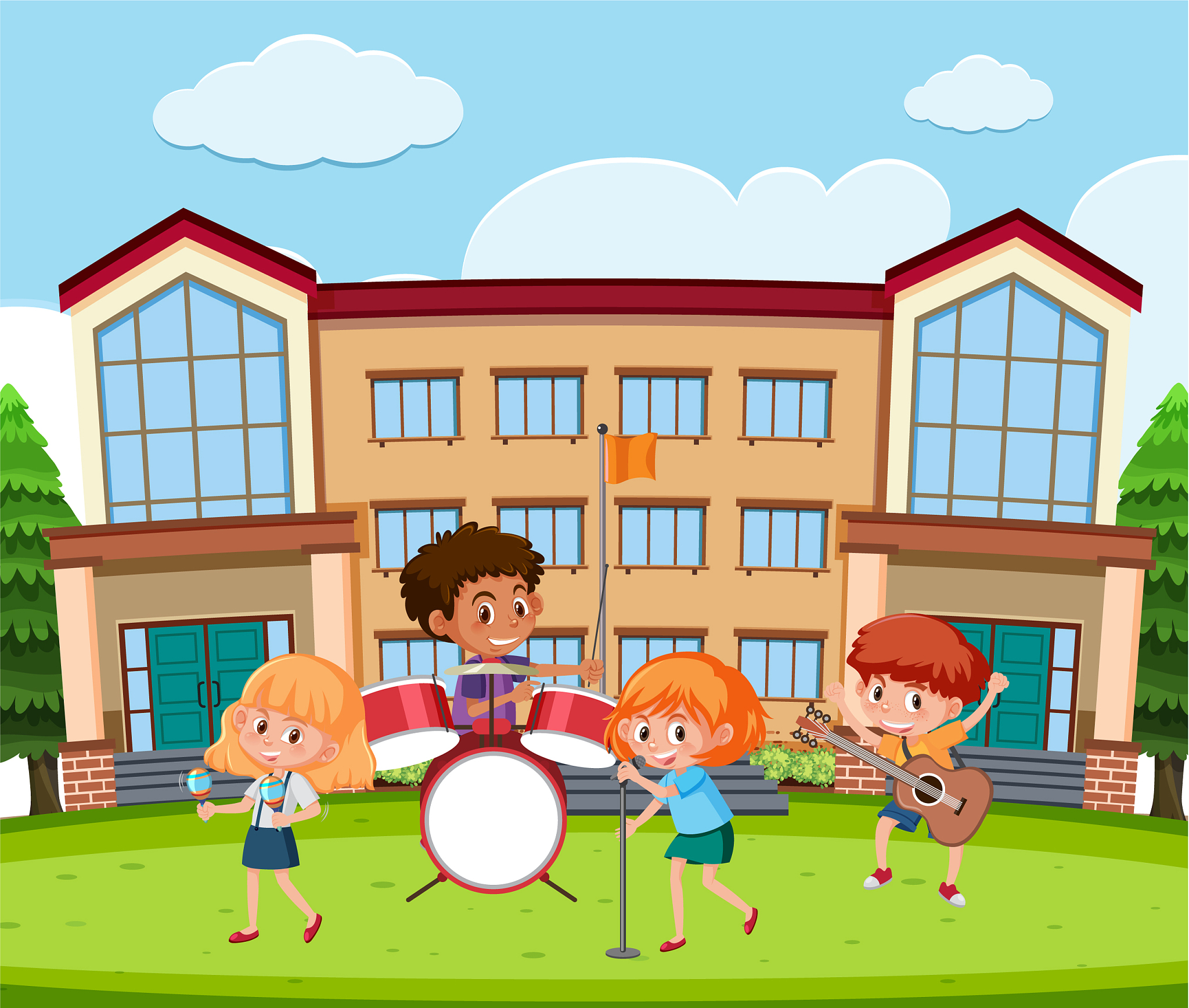 student music band at school