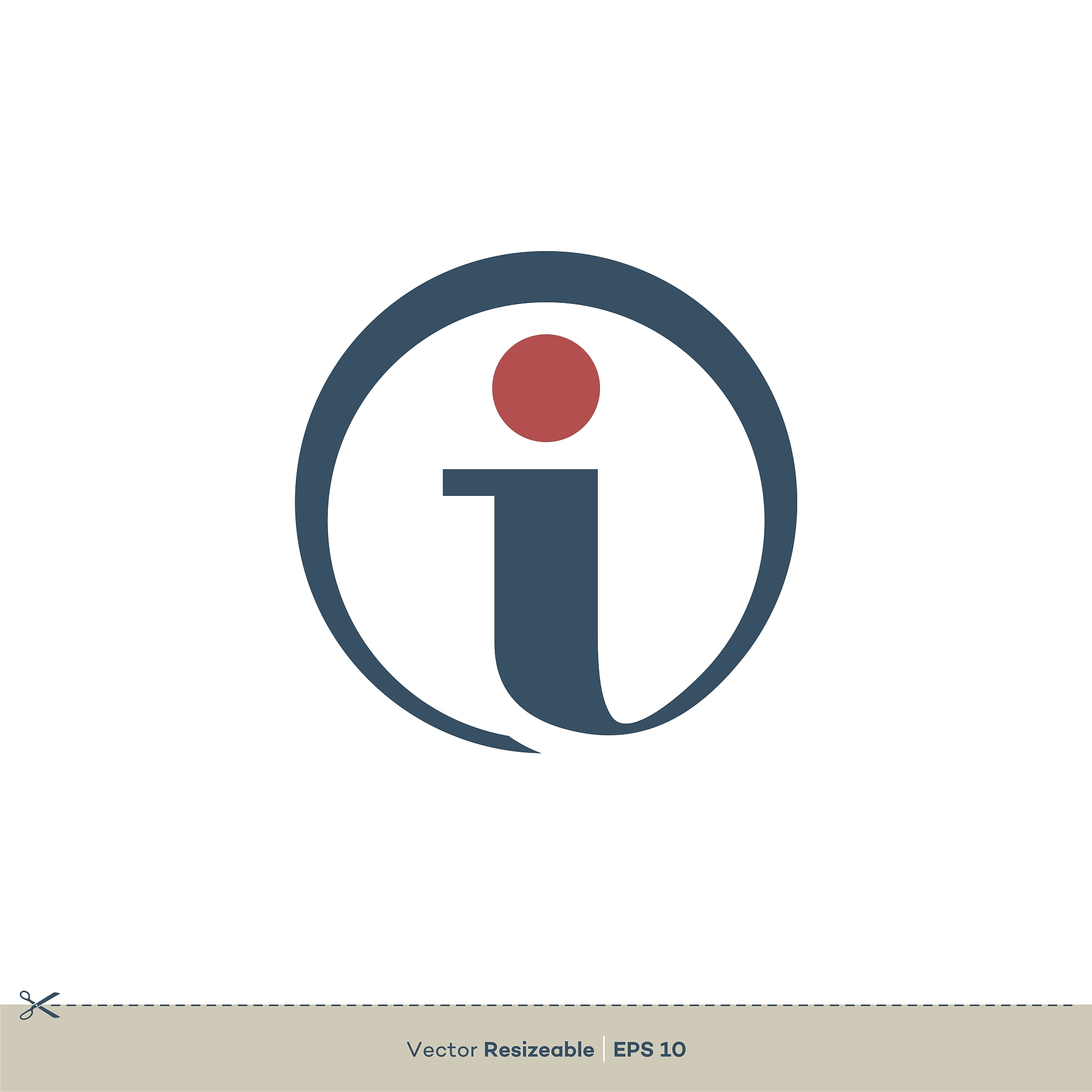 i letter vector logo template illustration design. vector eps 10