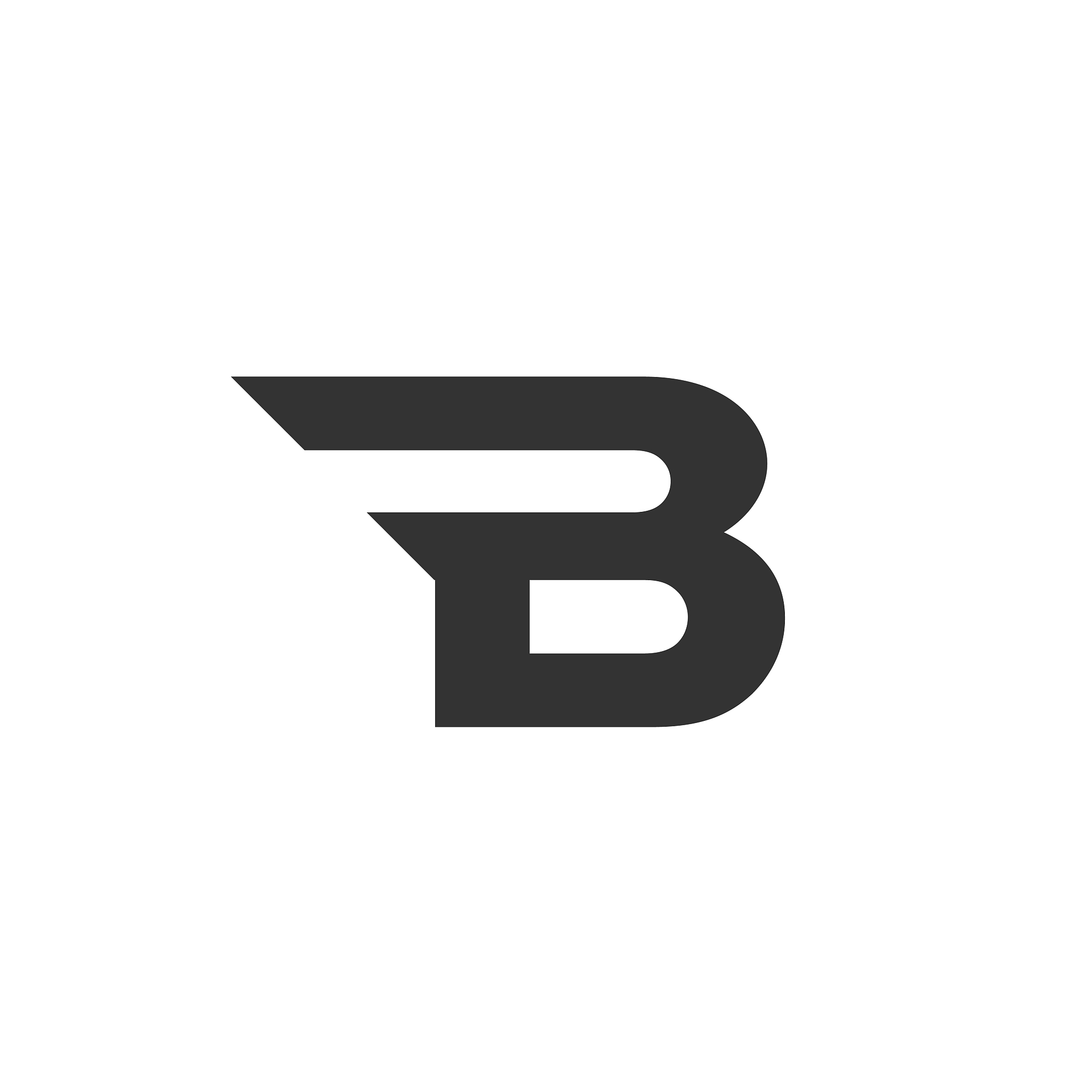 letter b logo monogram typeface type character