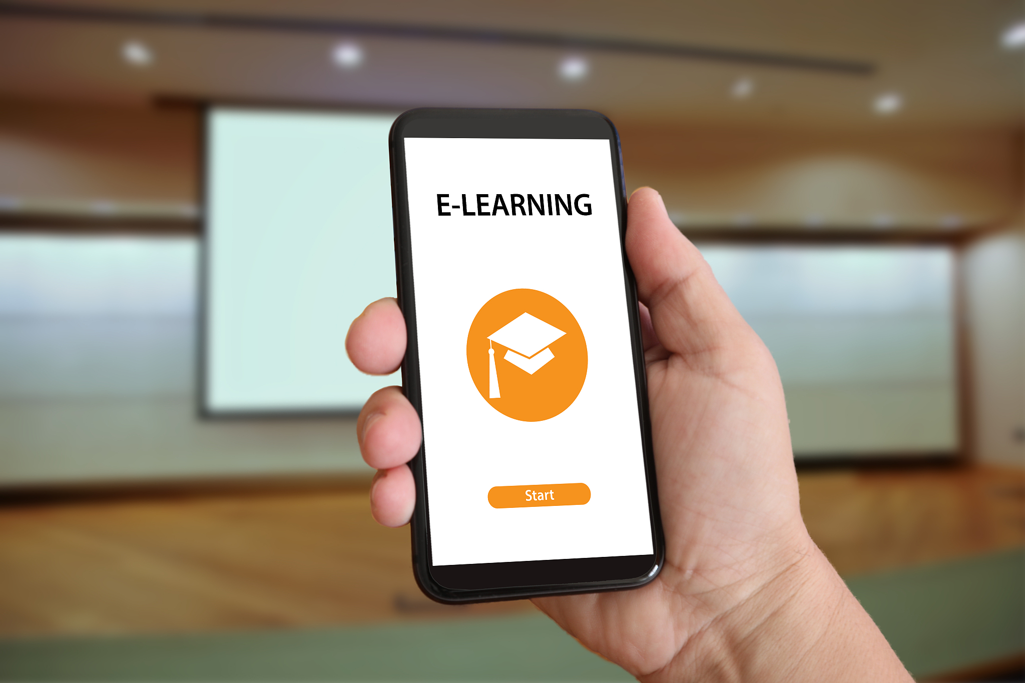 mobile phone online learning webinar e-learning