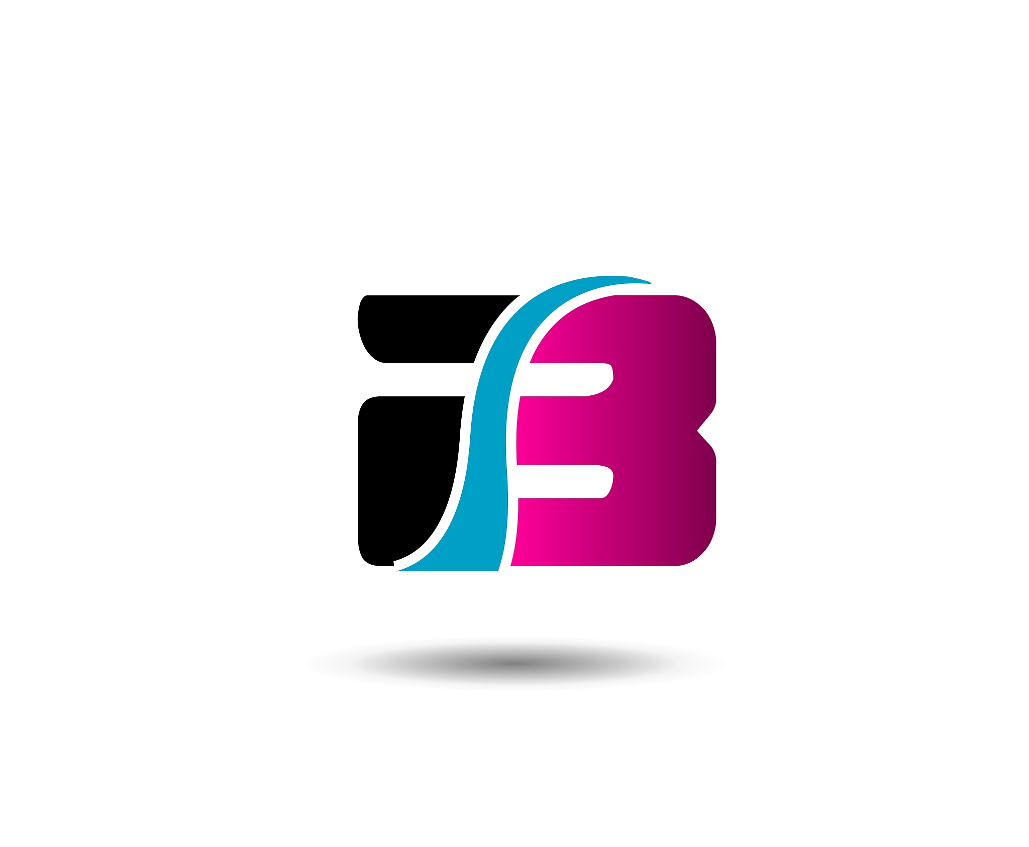 letter b logo icon design template elements