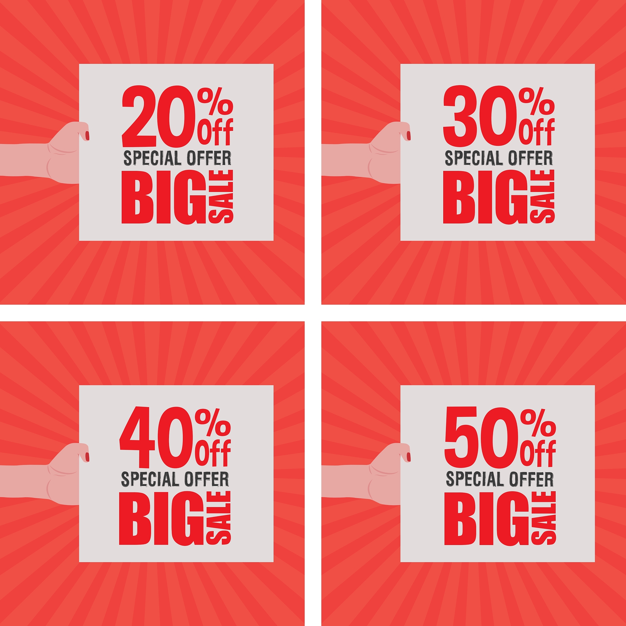 big sale labels