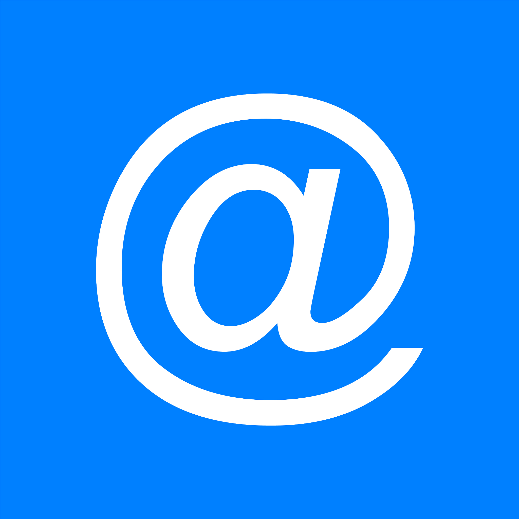 e-mail symbol and background
