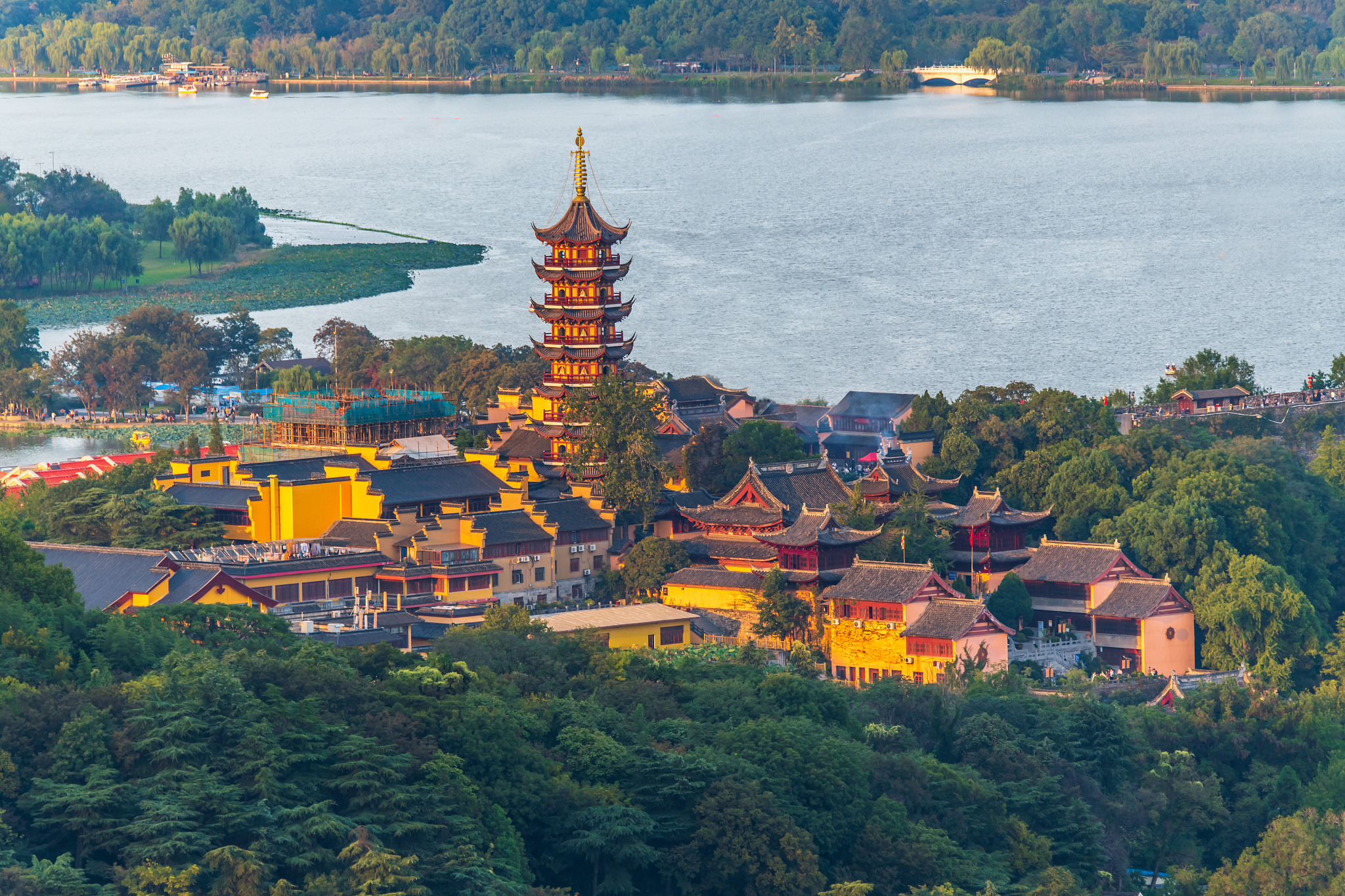 夕照古鸡鸣寺,江苏南京