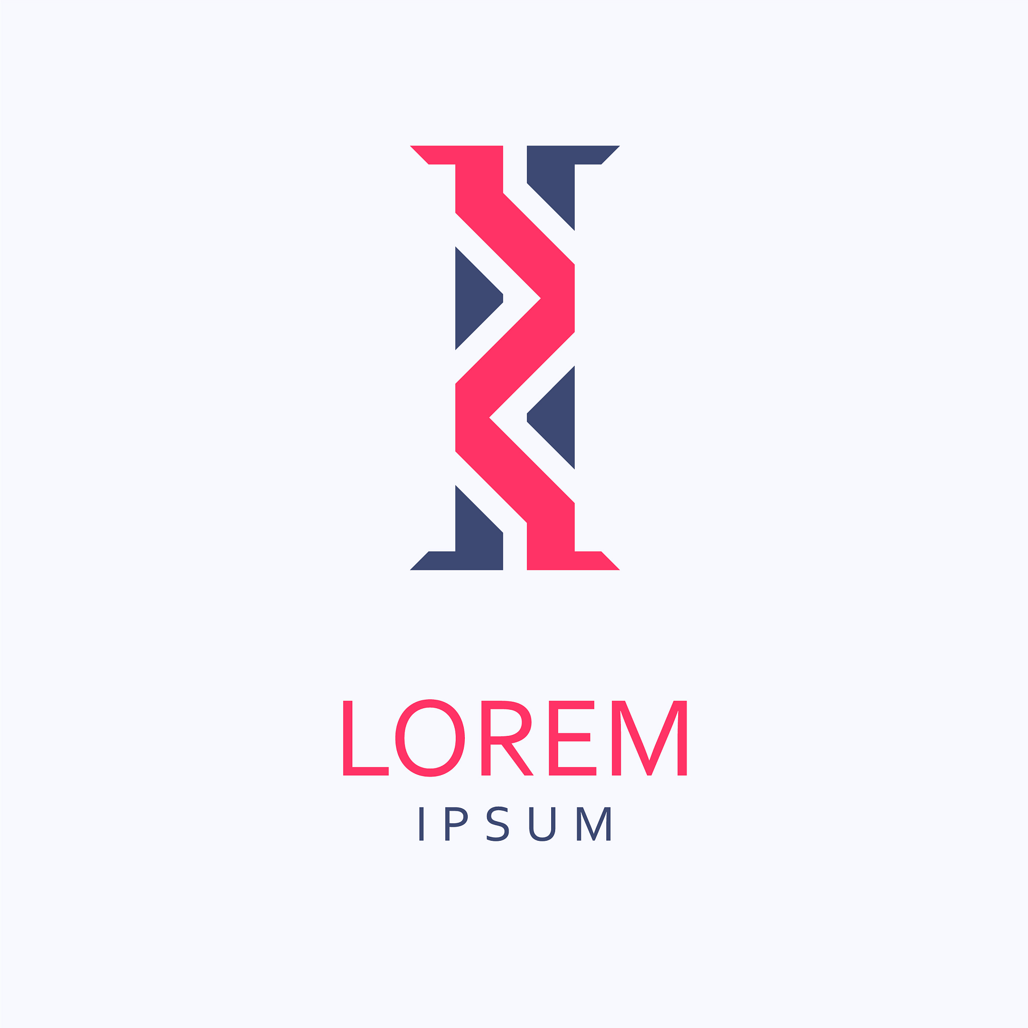 i letter logo icon